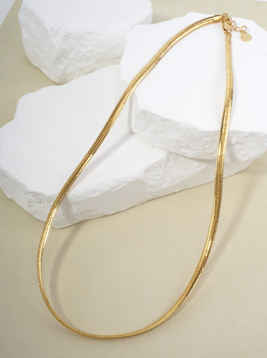 18 Inch Flat Snake Chain Necklace