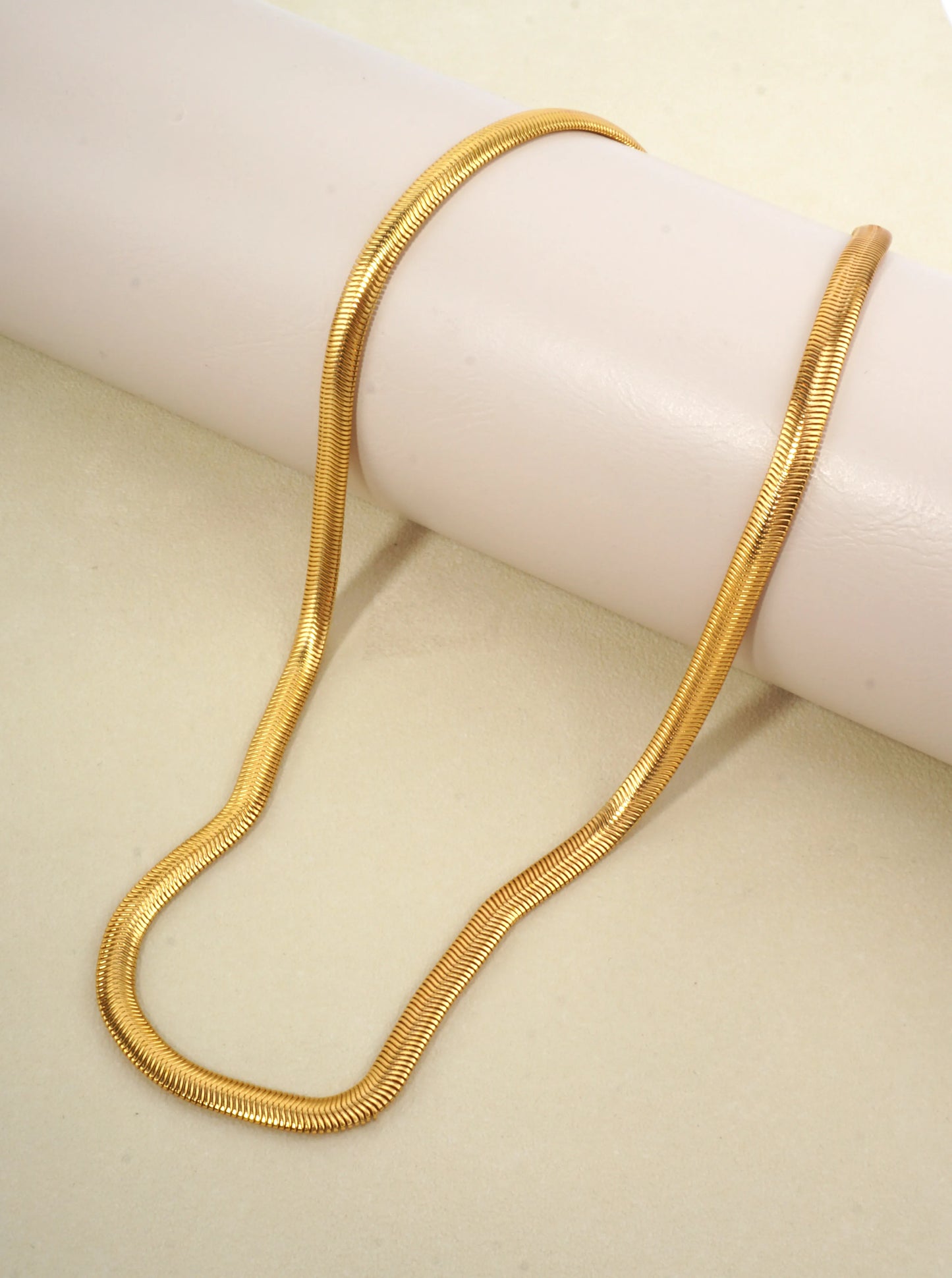 18 Inch Flat Snake Chain Necklace