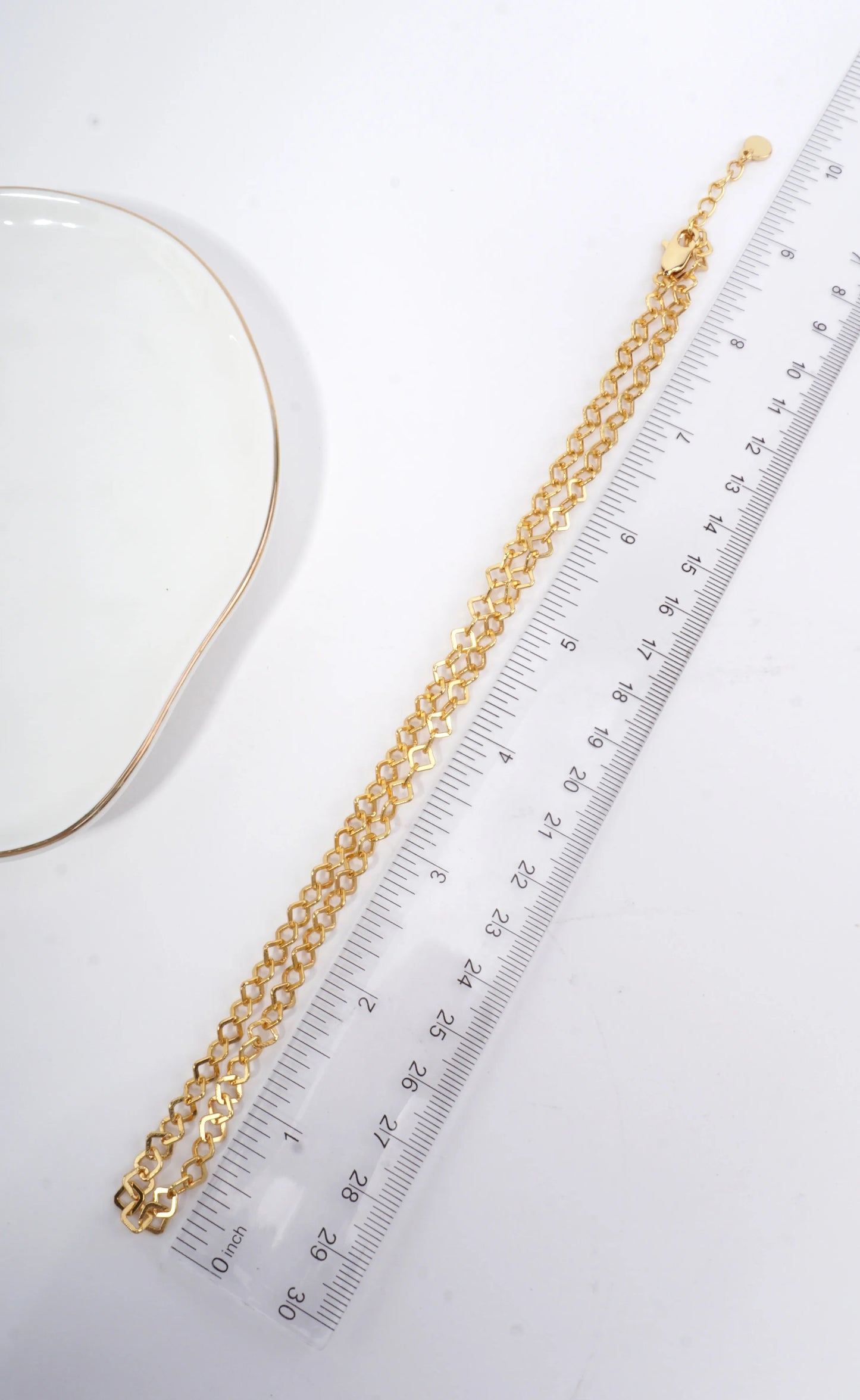 18 Inch Minimalist Geometric Chain Necklace