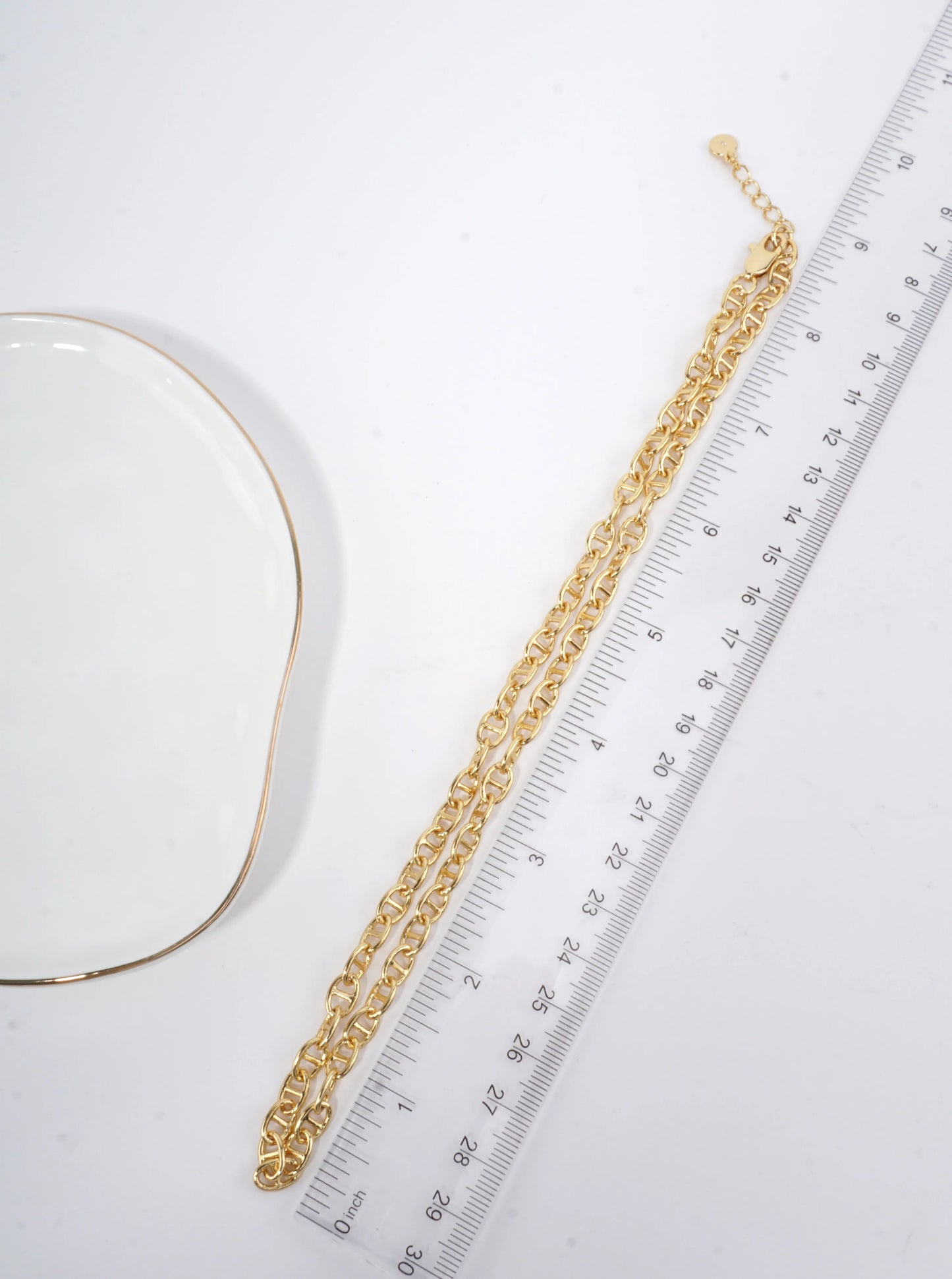 18 Inch Modern Horsebit Necklace