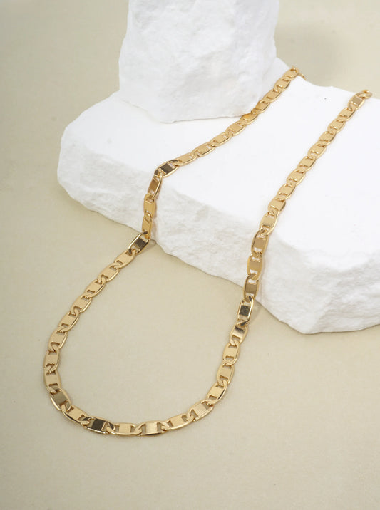 18 Inch Polished Artistic Horseshoe Chain Necklace