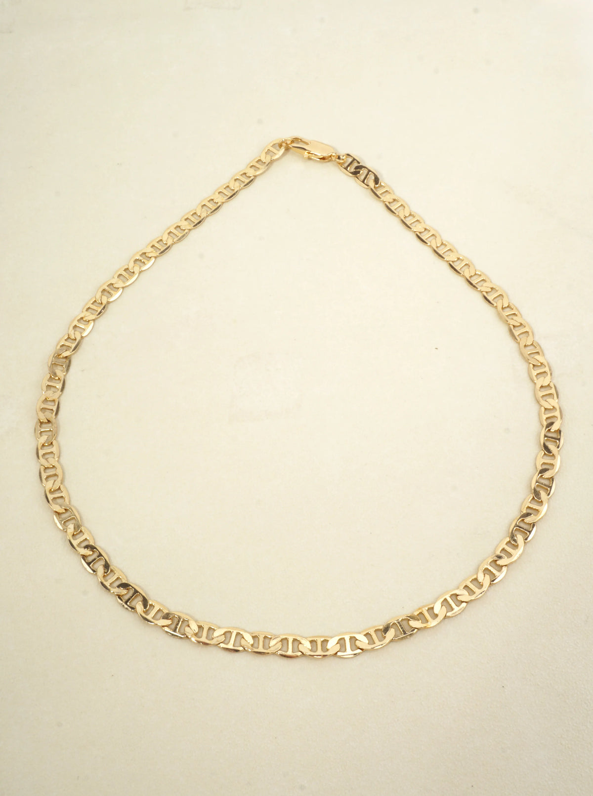 18 Inch Polished Horseshoe Chain Brass Necklace