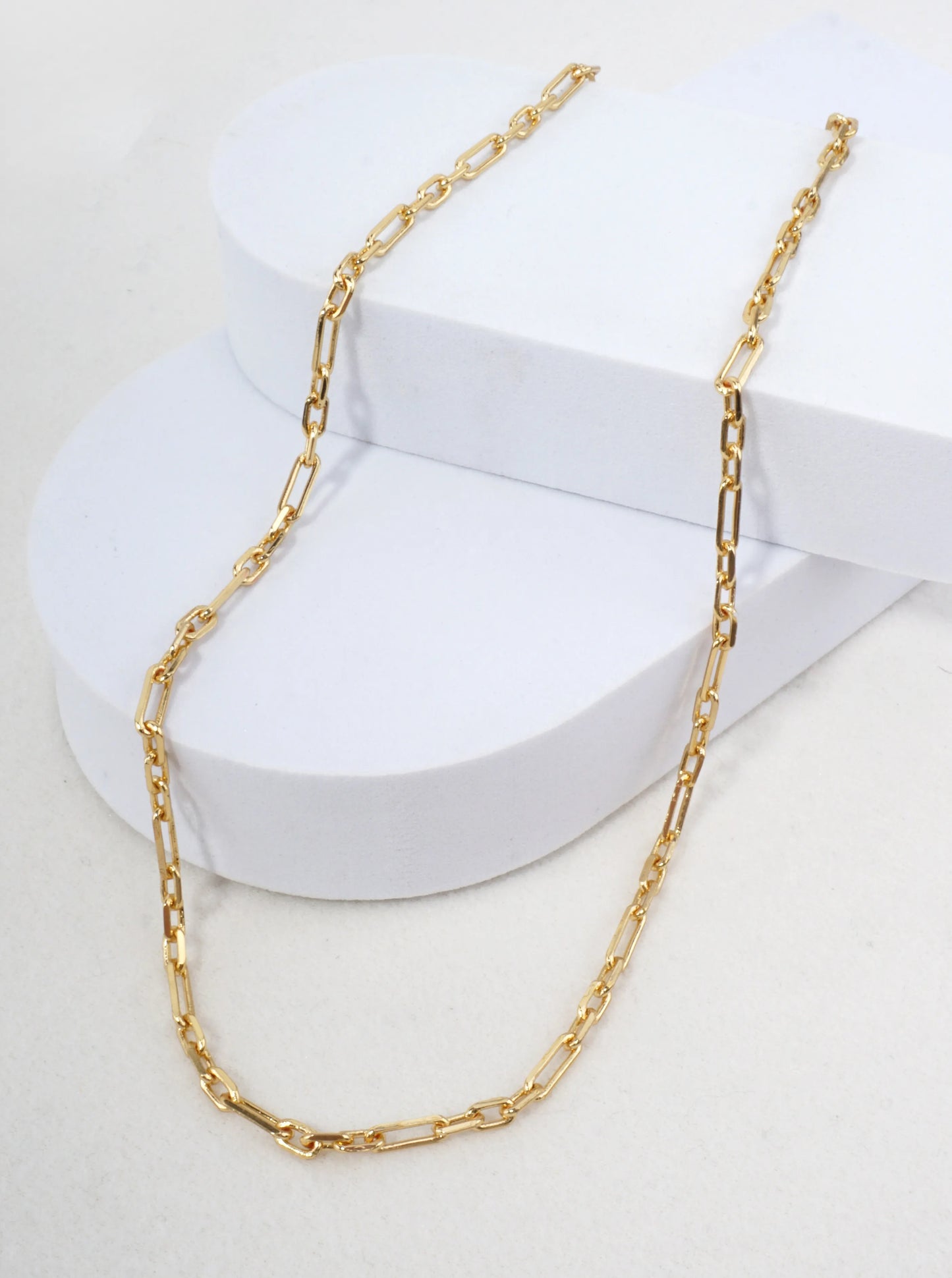 18 Inch Minimalist Paperclip Link Necklace