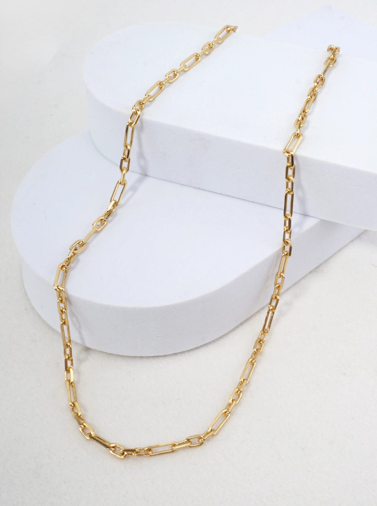 18 Inch Minimalist Paperclip Link Necklace