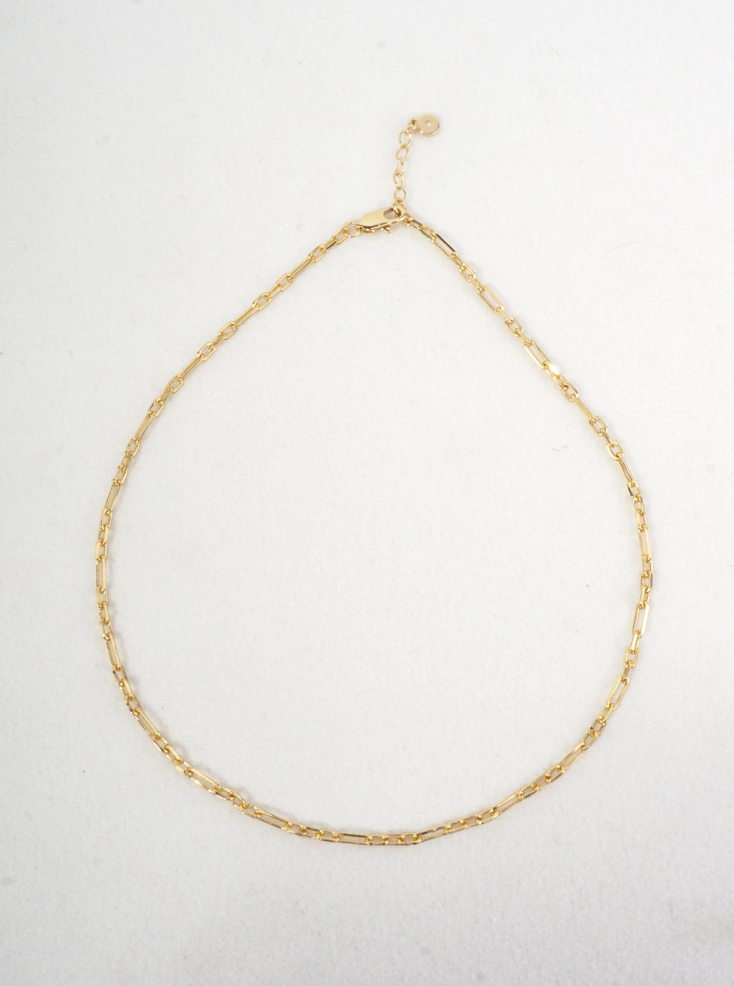 18 Inch Minimalist Paperclip Link Necklace