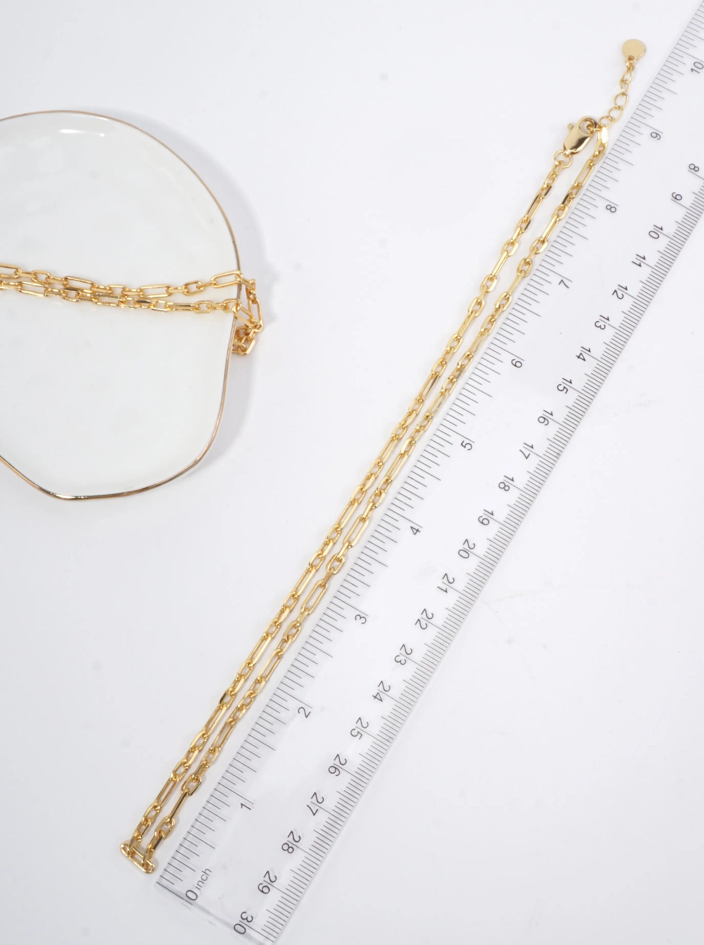 18 Inch Minimalist Paperclip Link Necklace