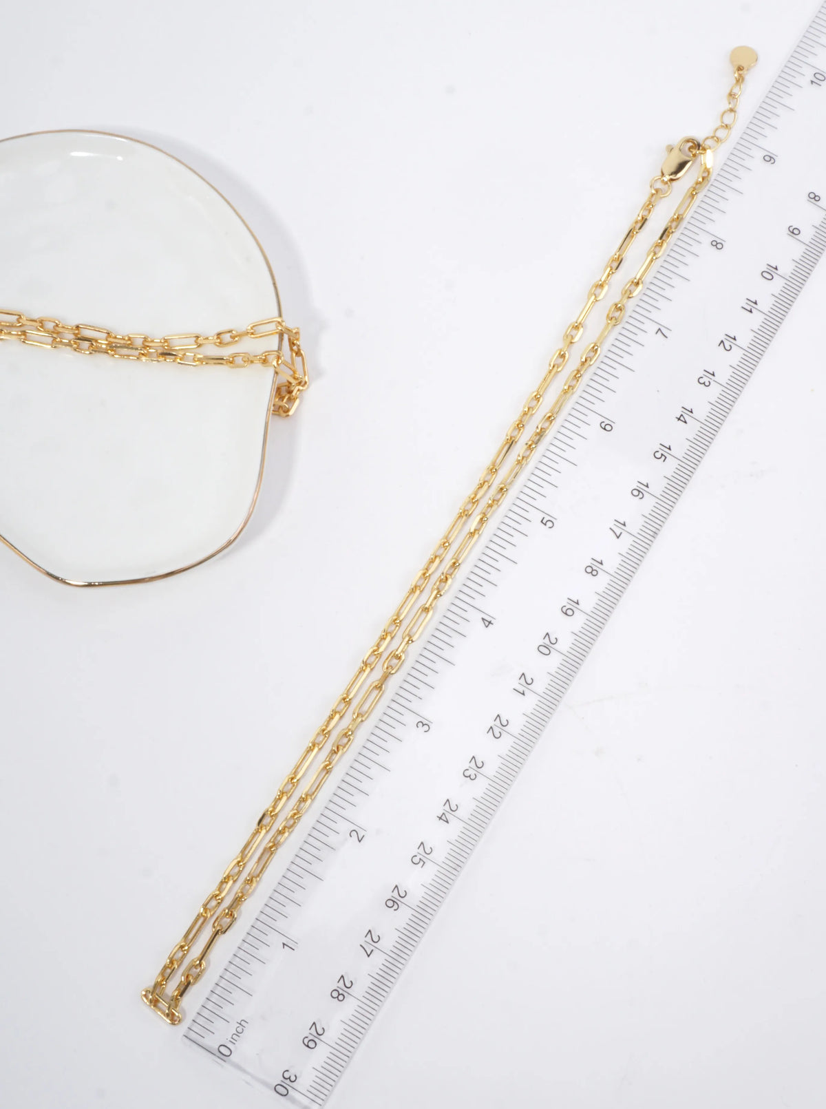 18 Inch Minimalist Paperclip Link Necklace