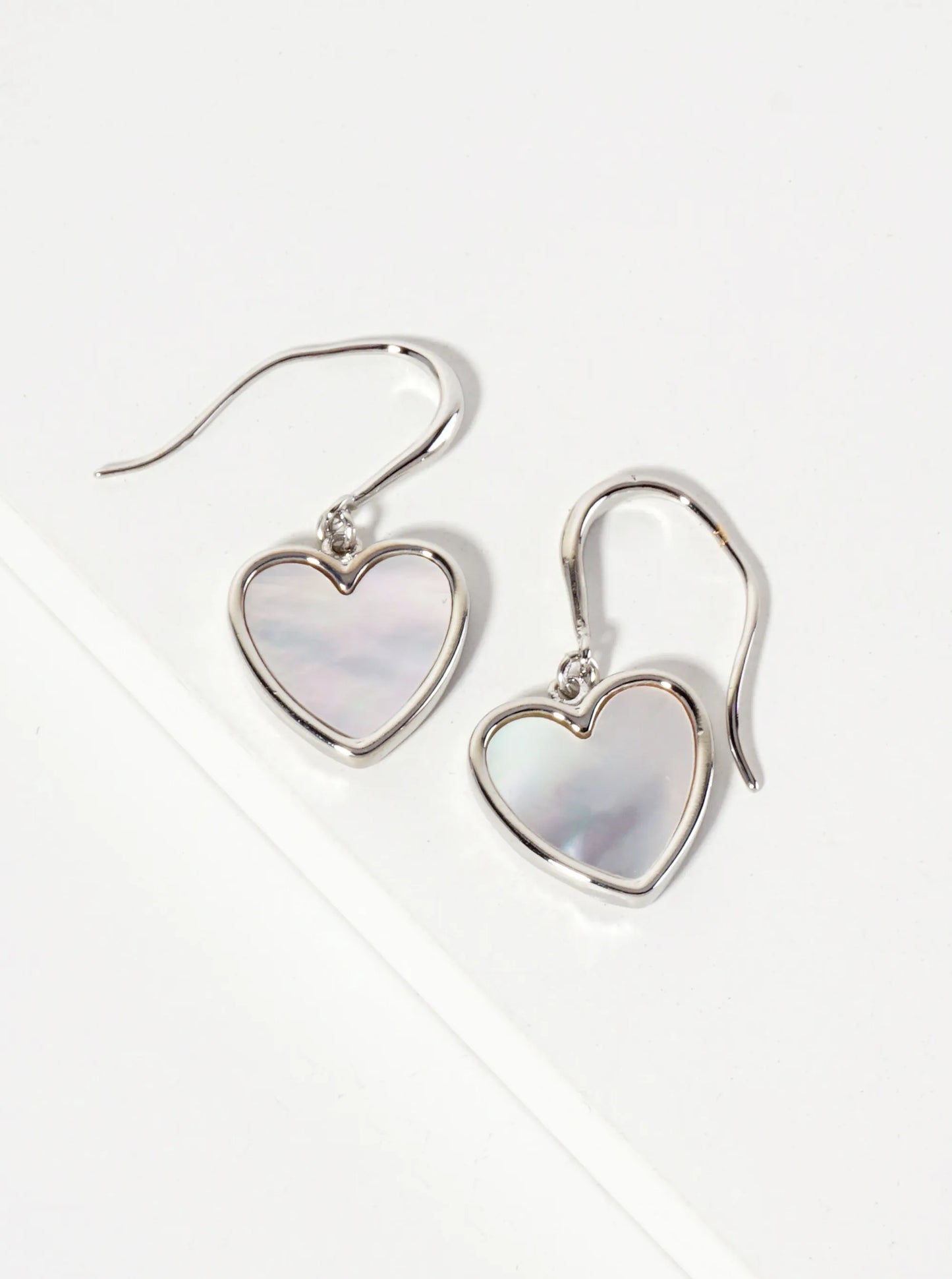 18K-Gold-Dipped 11mm Heart Drop Dangle Earrings