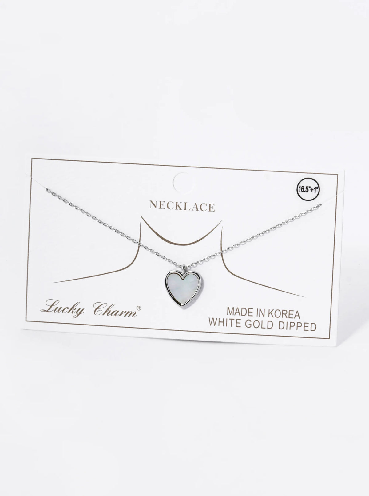 18K Gold Dipped 13mm Heart Pendant Necklace
