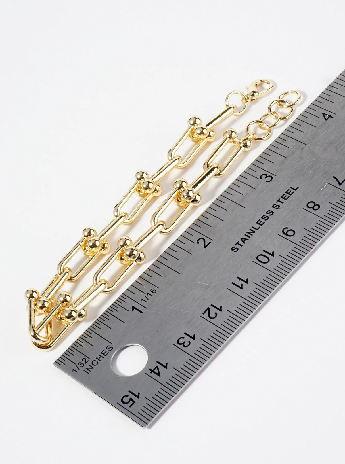 18K Gold Dipped 15mm HardWear Link Chain Bracelet