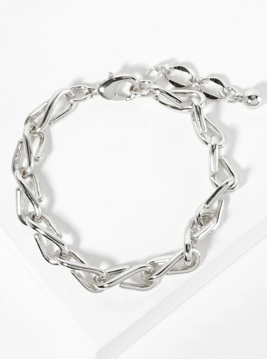 18K-Gold-Dipped 15mm Polished Brass Chain Bracelet