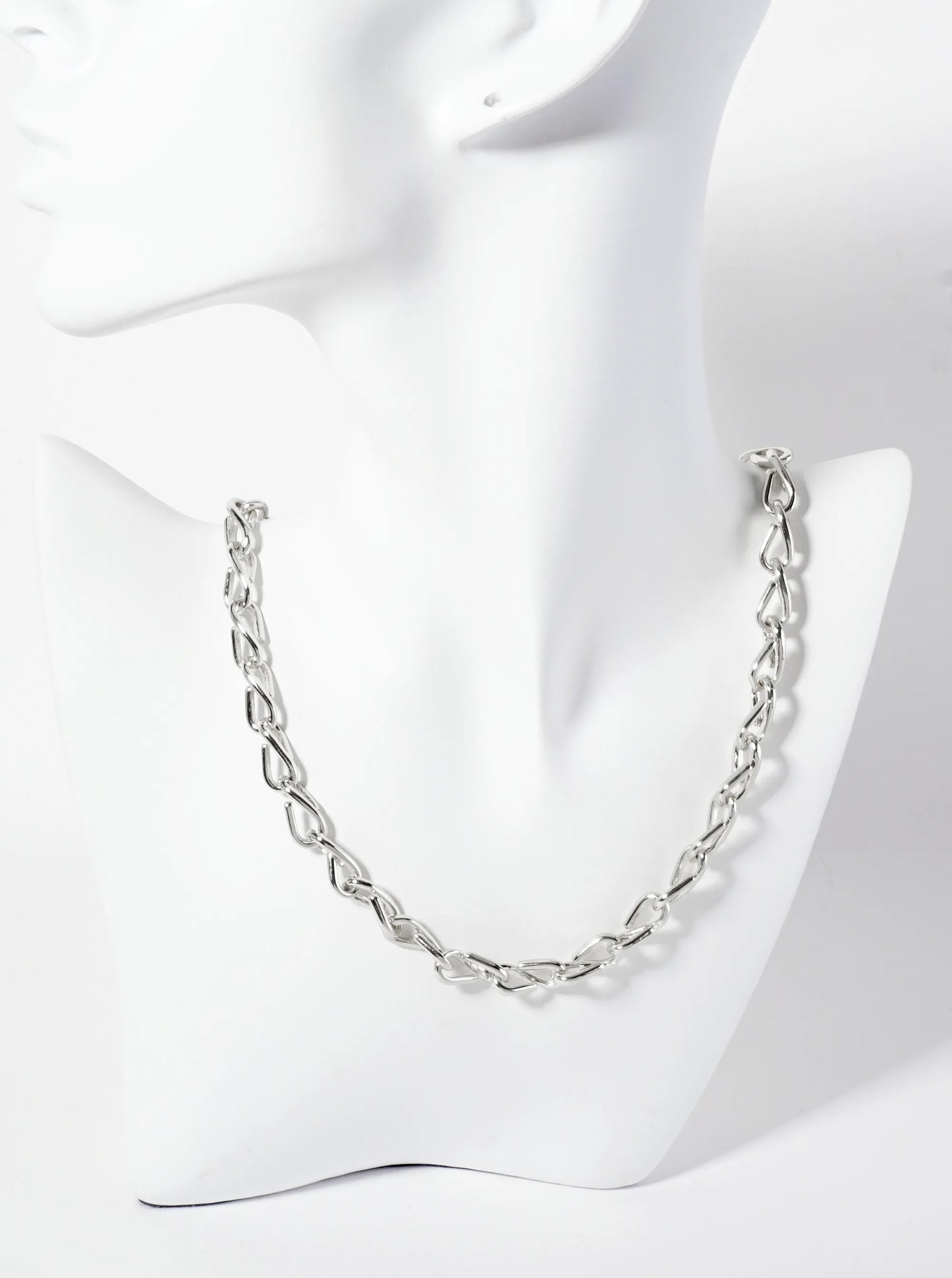 18K-Gold-Dipped 15mm Polished Brass Chain Necklace