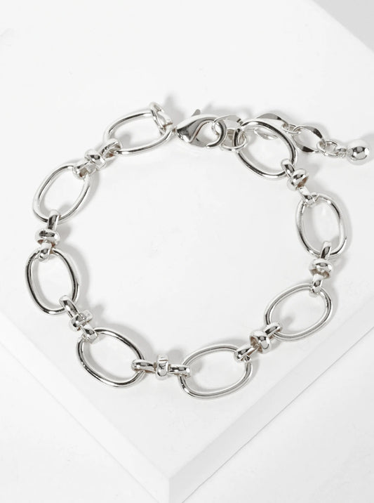 18K-Gold-Dipped 16mm Polished Brass Chain Bracelet