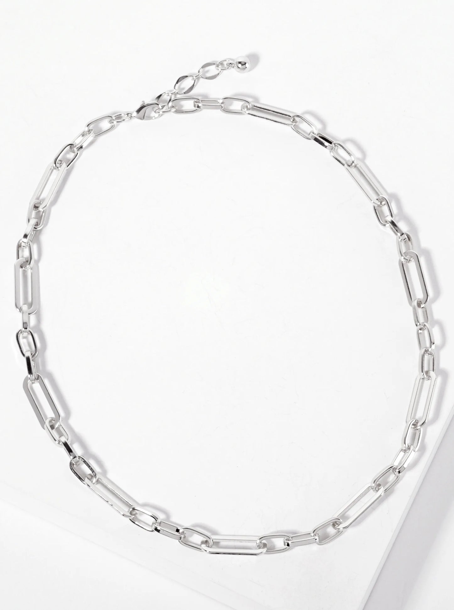 18K-Gold-Dipped 19-10mm Paperclip Chain Necklace