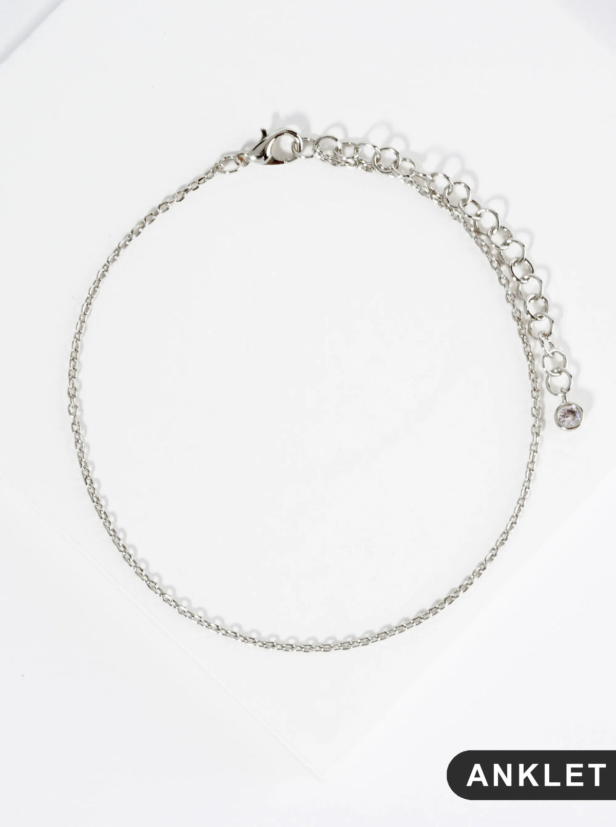 18K Gold Dipped 1mm Classic Brass Chain Anklet