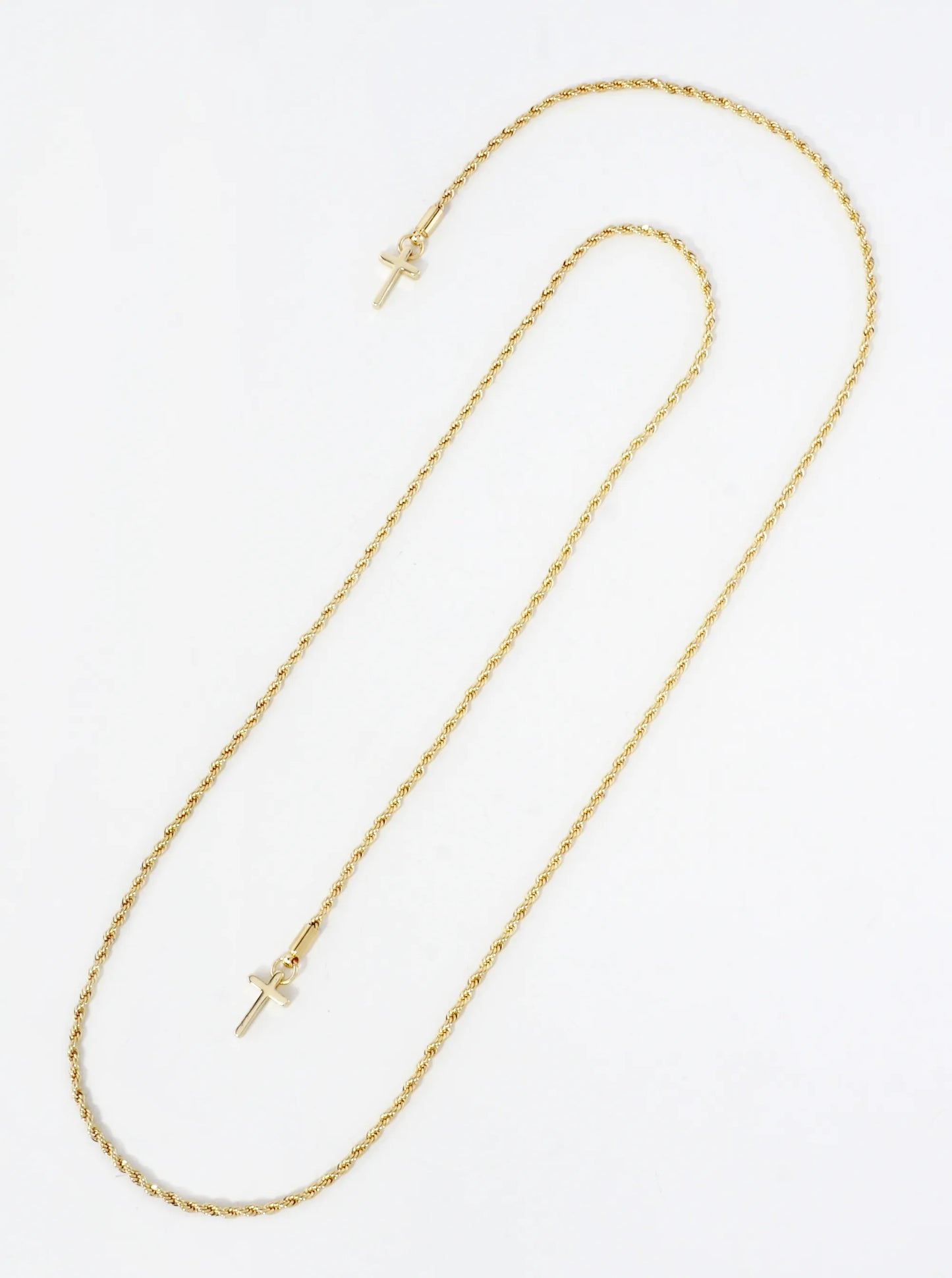 18K-Gold-Dipped 2mm Rope Face-Chain