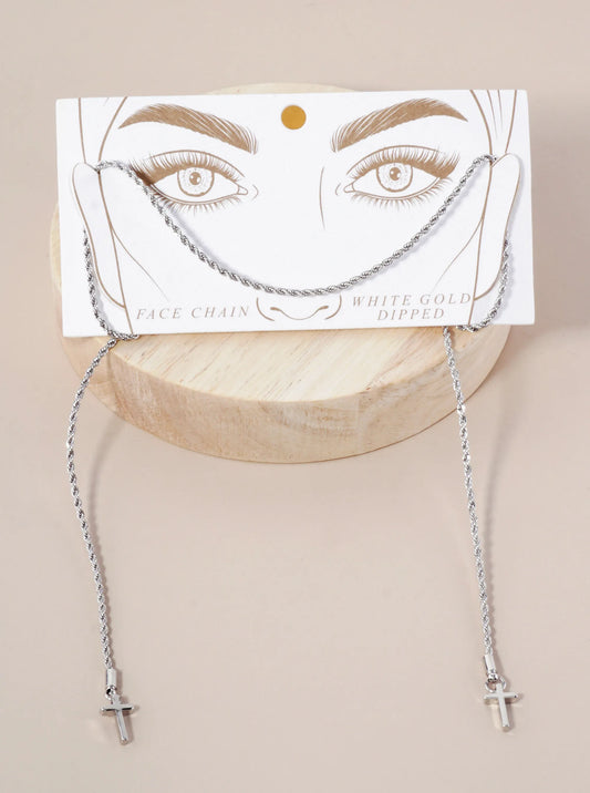 18K-Gold-Dipped 2mm Rope Face-Chain