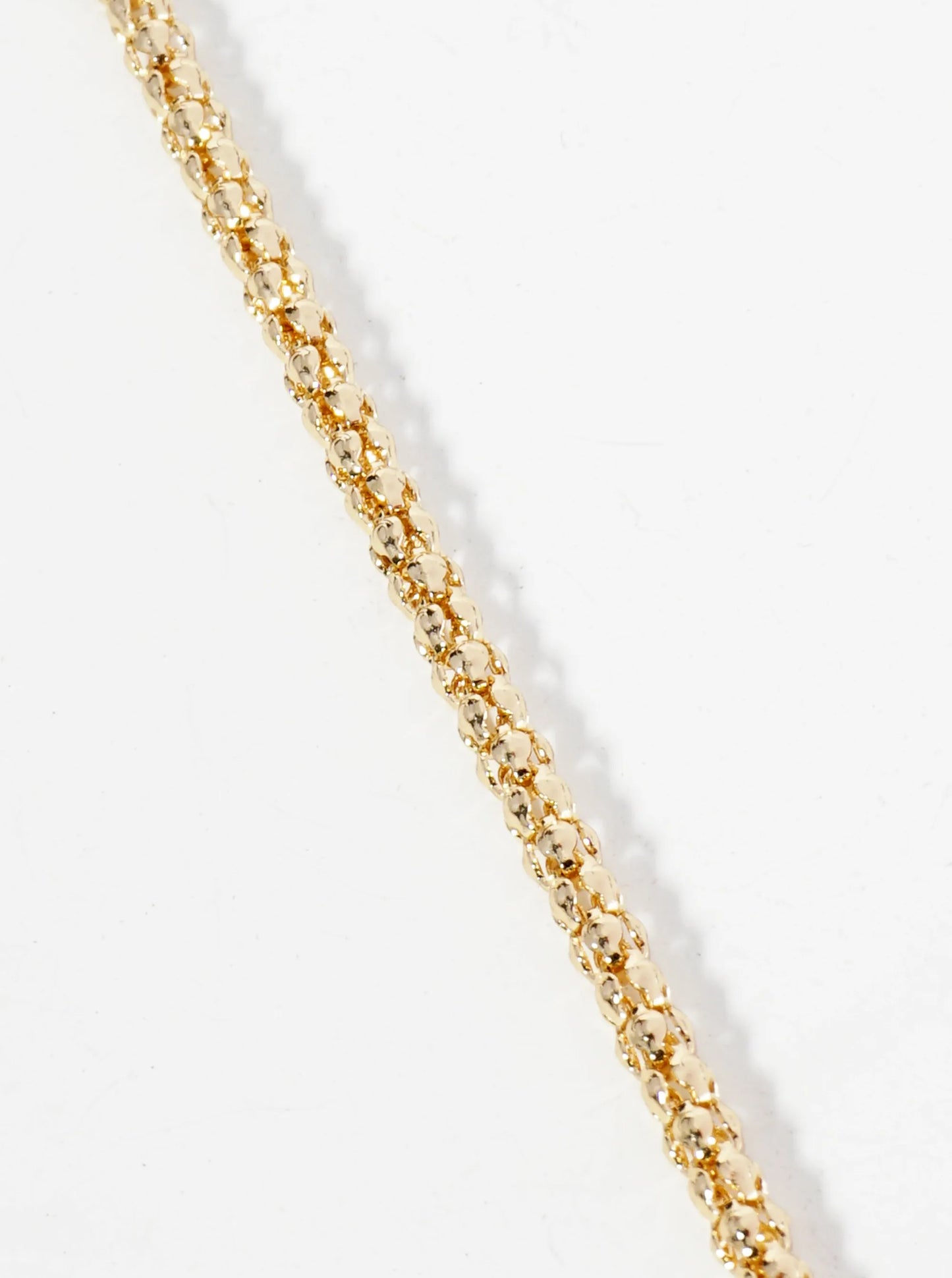 18K Gold Dipped 2mm Unique Brass Chain Anklet