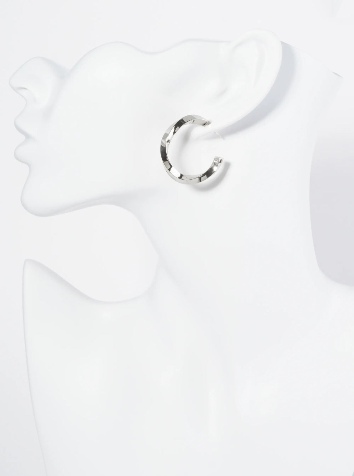 18K Gold Dipped 30mm Twisted Hoop Earrings
