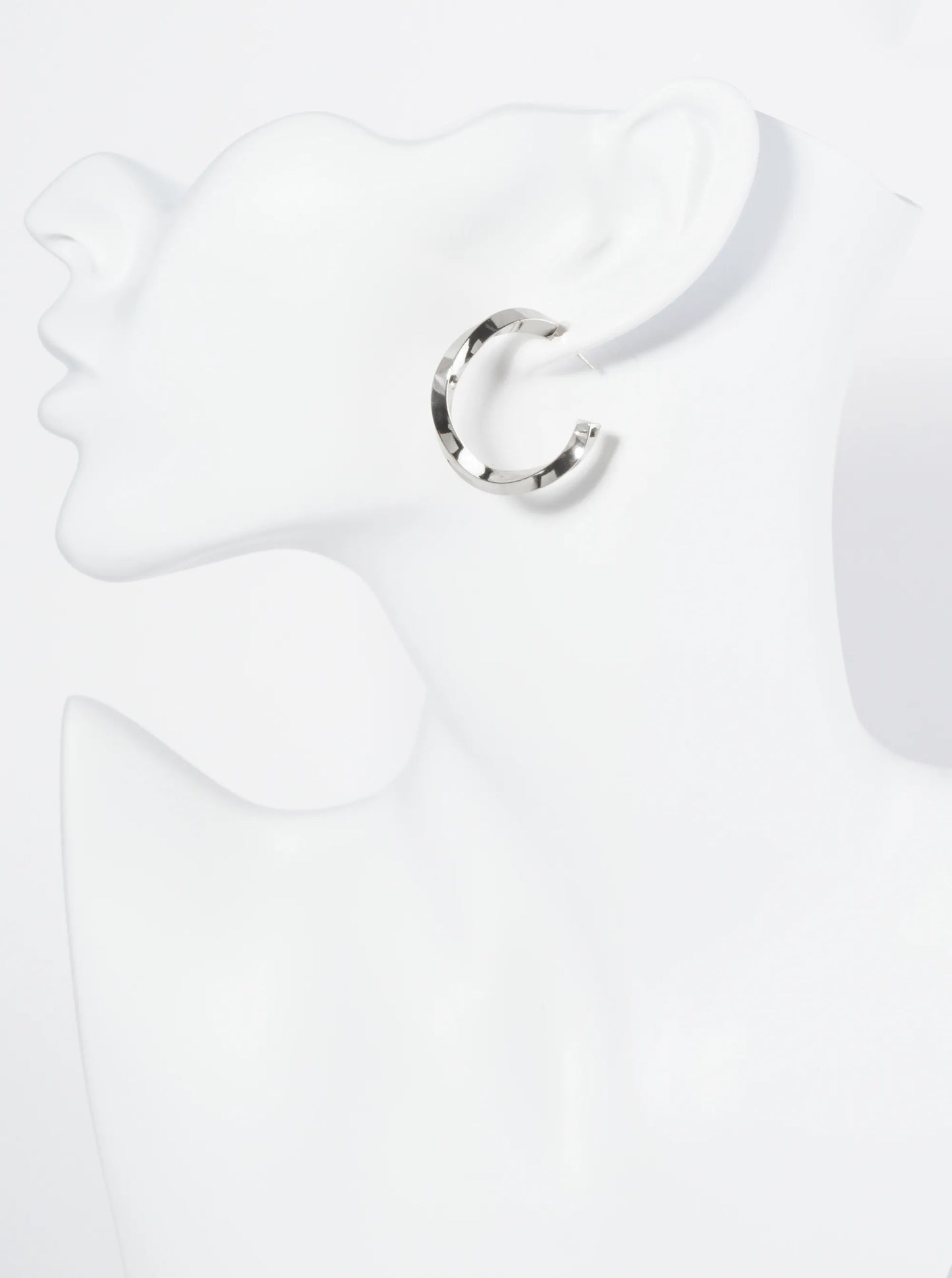 18K Gold Dipped 30mm Twisted Hoop Earrings