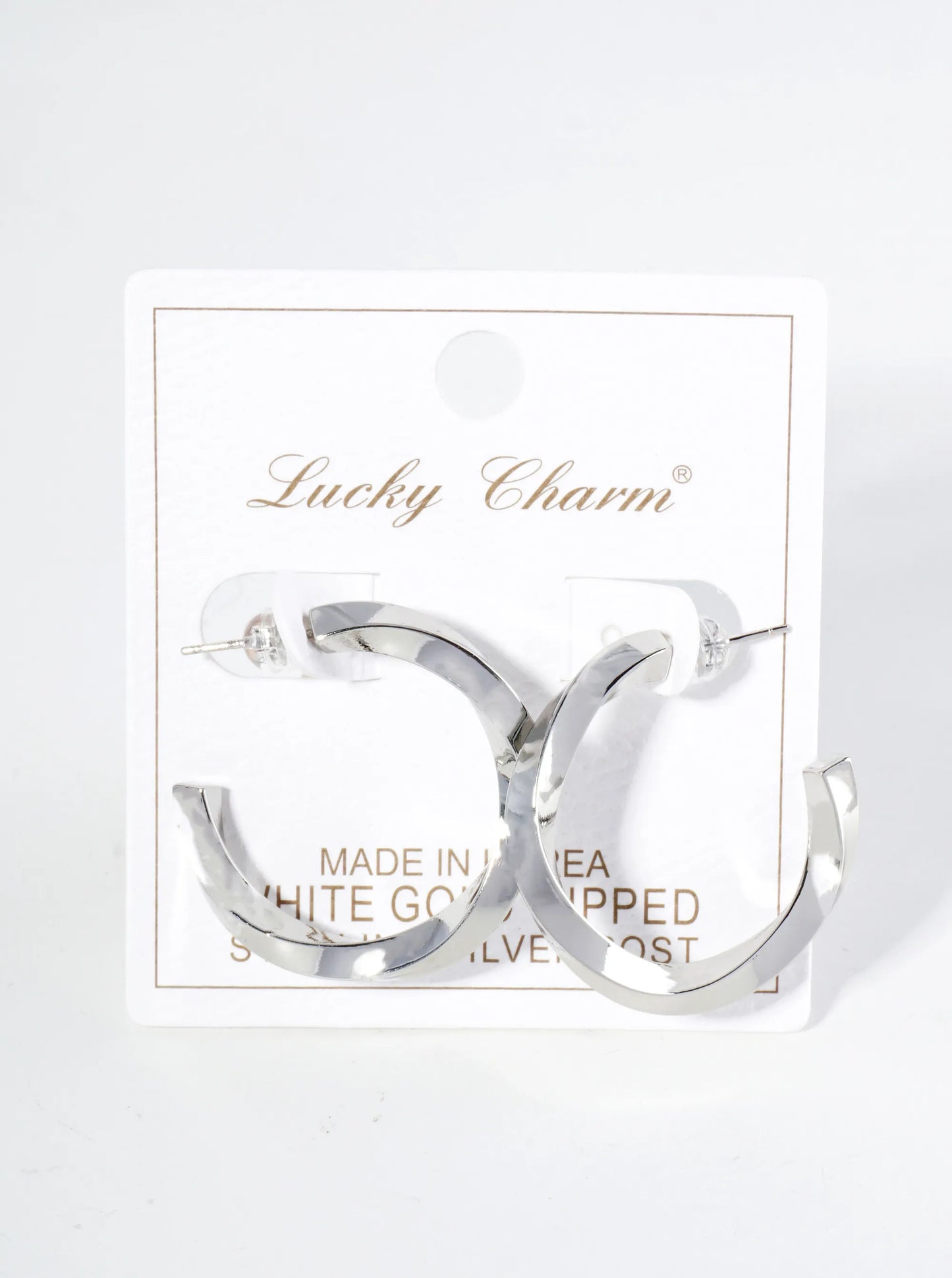 18K Gold Dipped 30mm Twisted Hoop Earrings