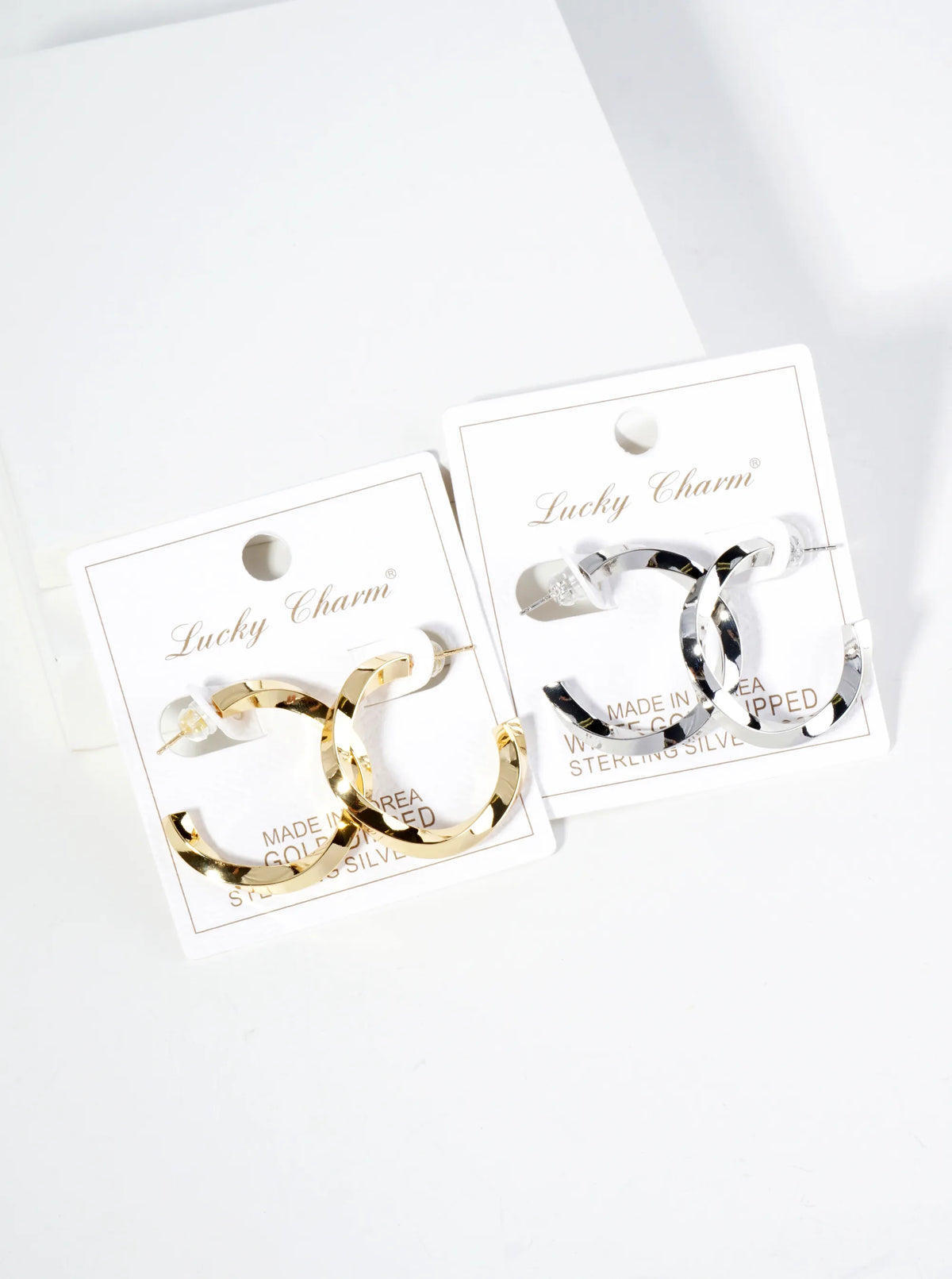18K Gold Dipped 30mm Twisted Hoop Earrings