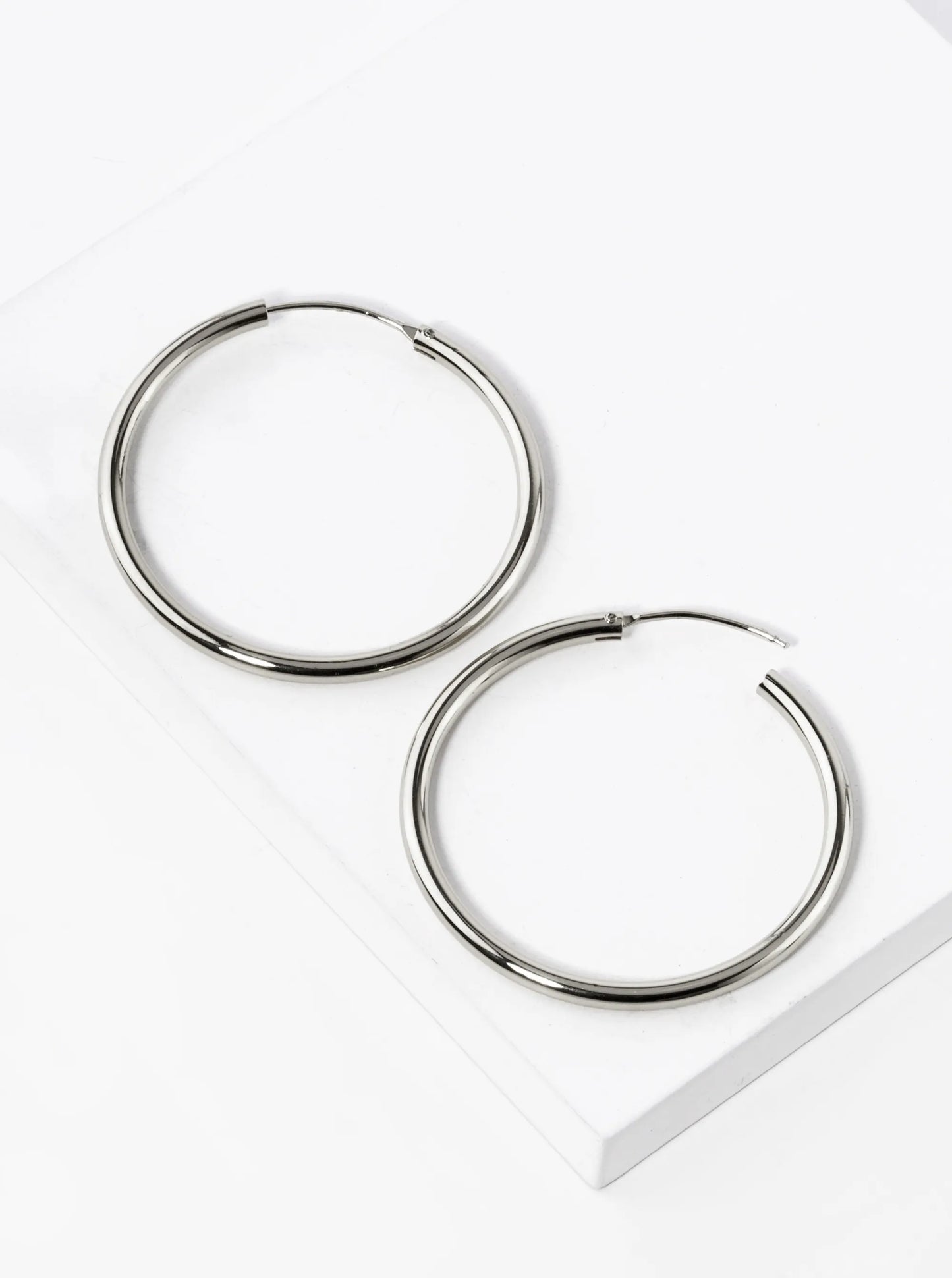 18K Gold Dipped 40mm Brass Infinite Hoop Earrings