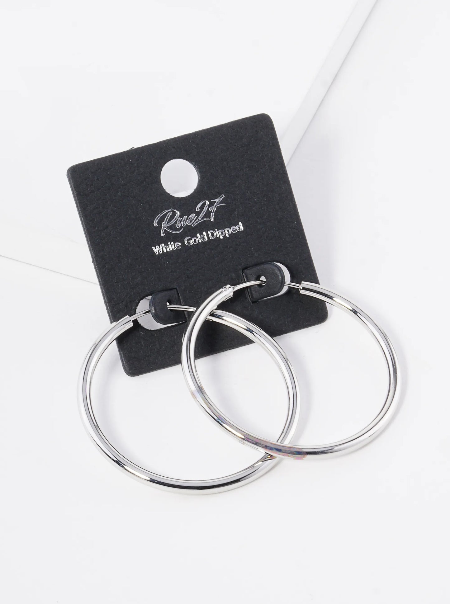 18K Gold Dipped 40mm Brass Infinite Hoop Earrings