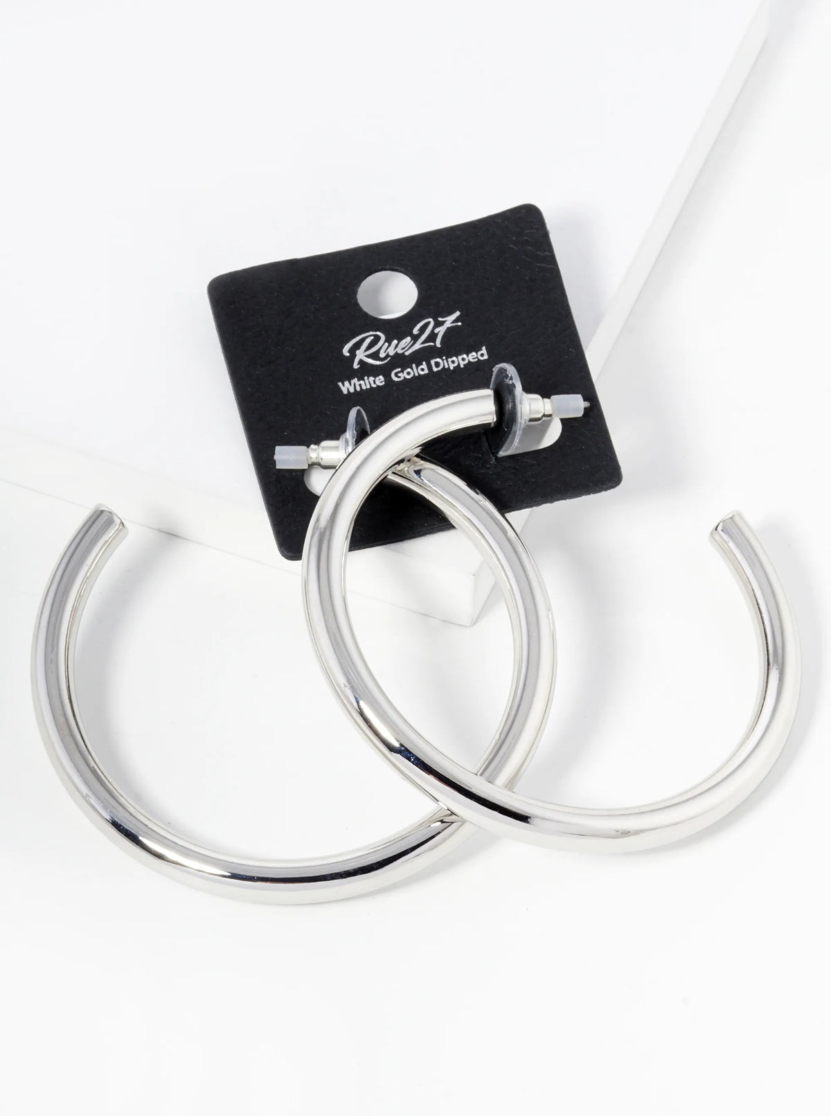 18K Gold Dipped 60mm Brass Hollow Hoop Earrings
