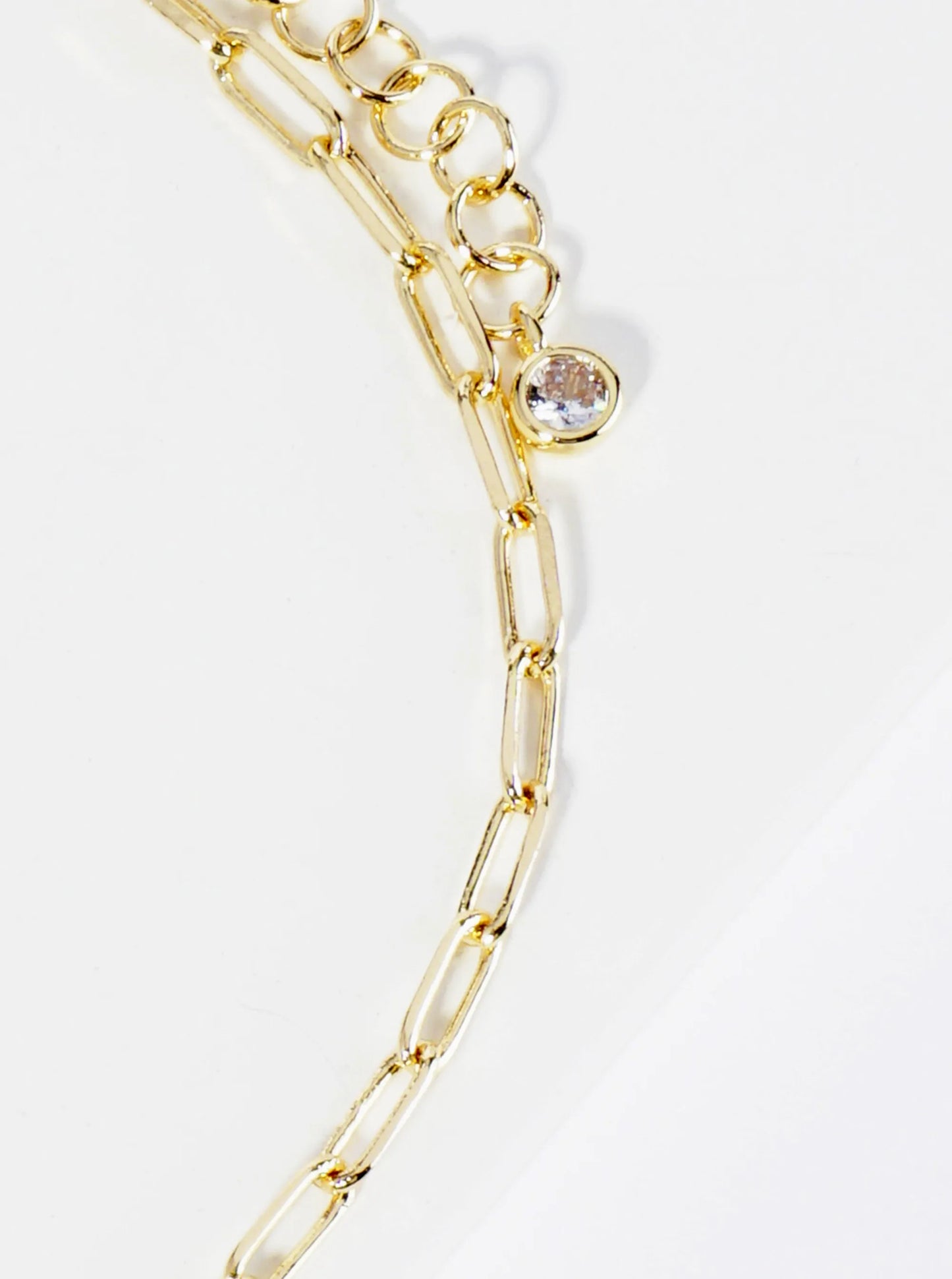 18K Gold Dipped 6mm Brass Paperclip Chain Anklet
