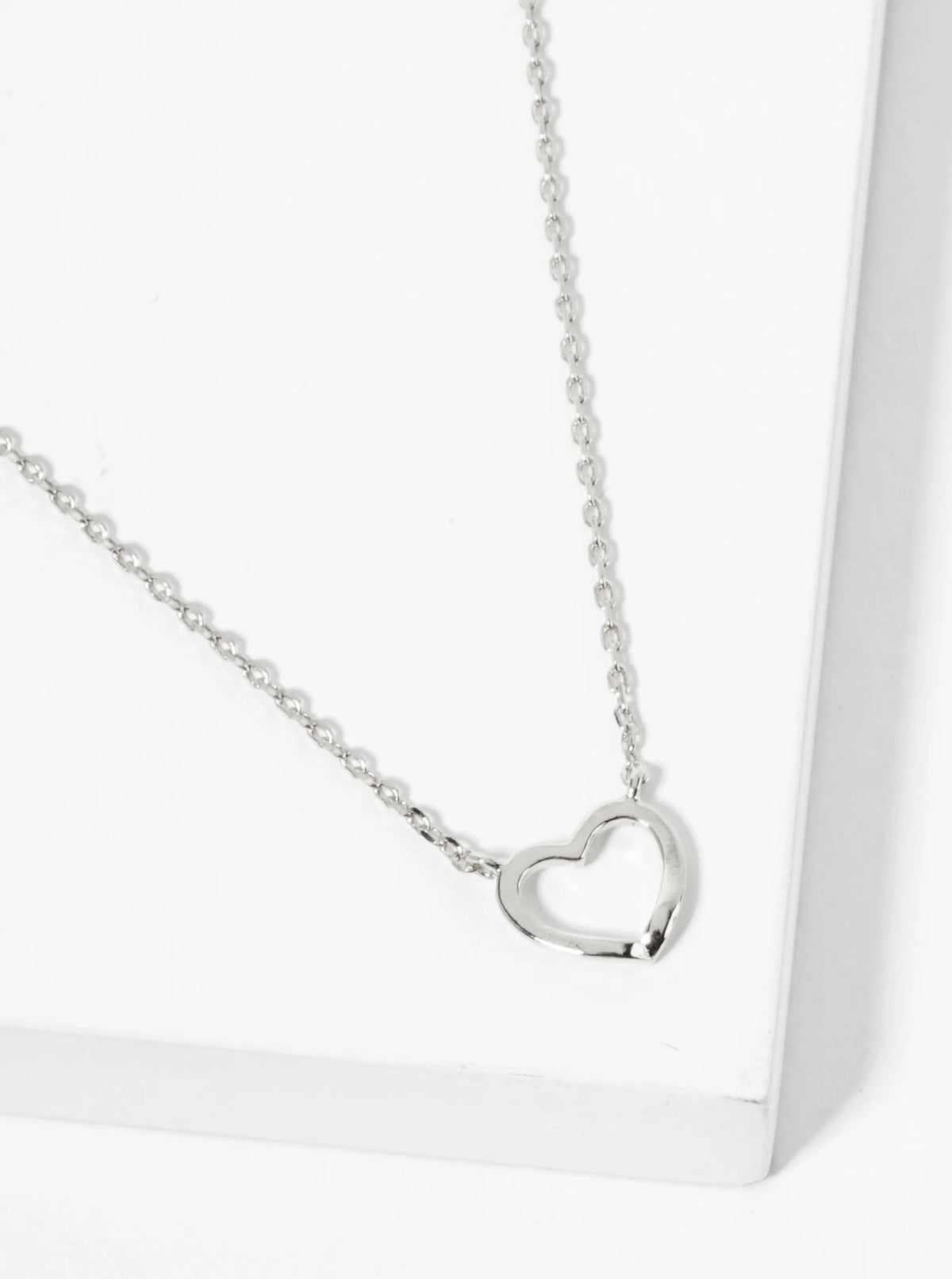 18K Gold Dipped 7mm Wire Heart Pendant Necklace