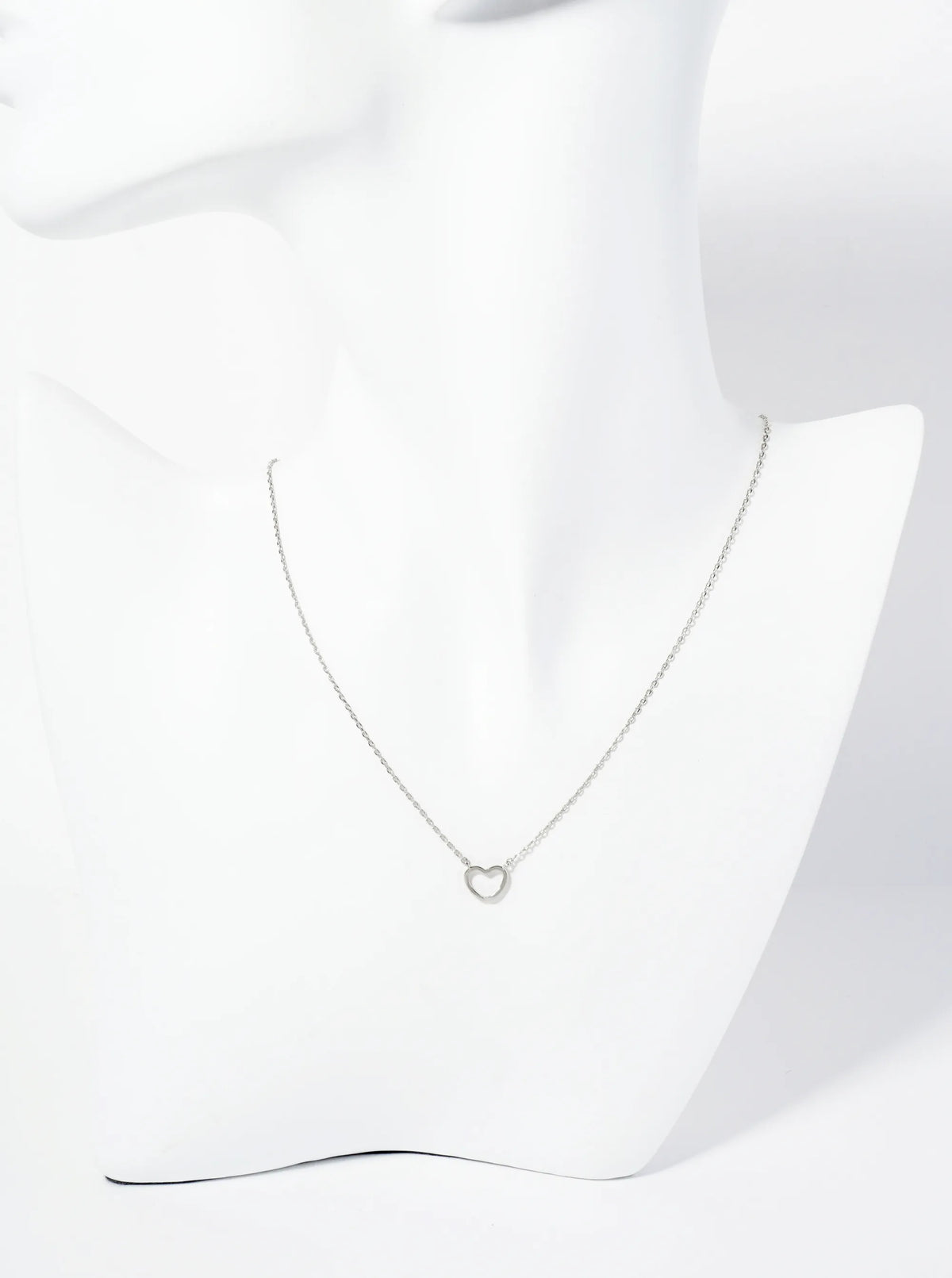 18K Gold Dipped 7mm Wire Heart Pendant Necklace