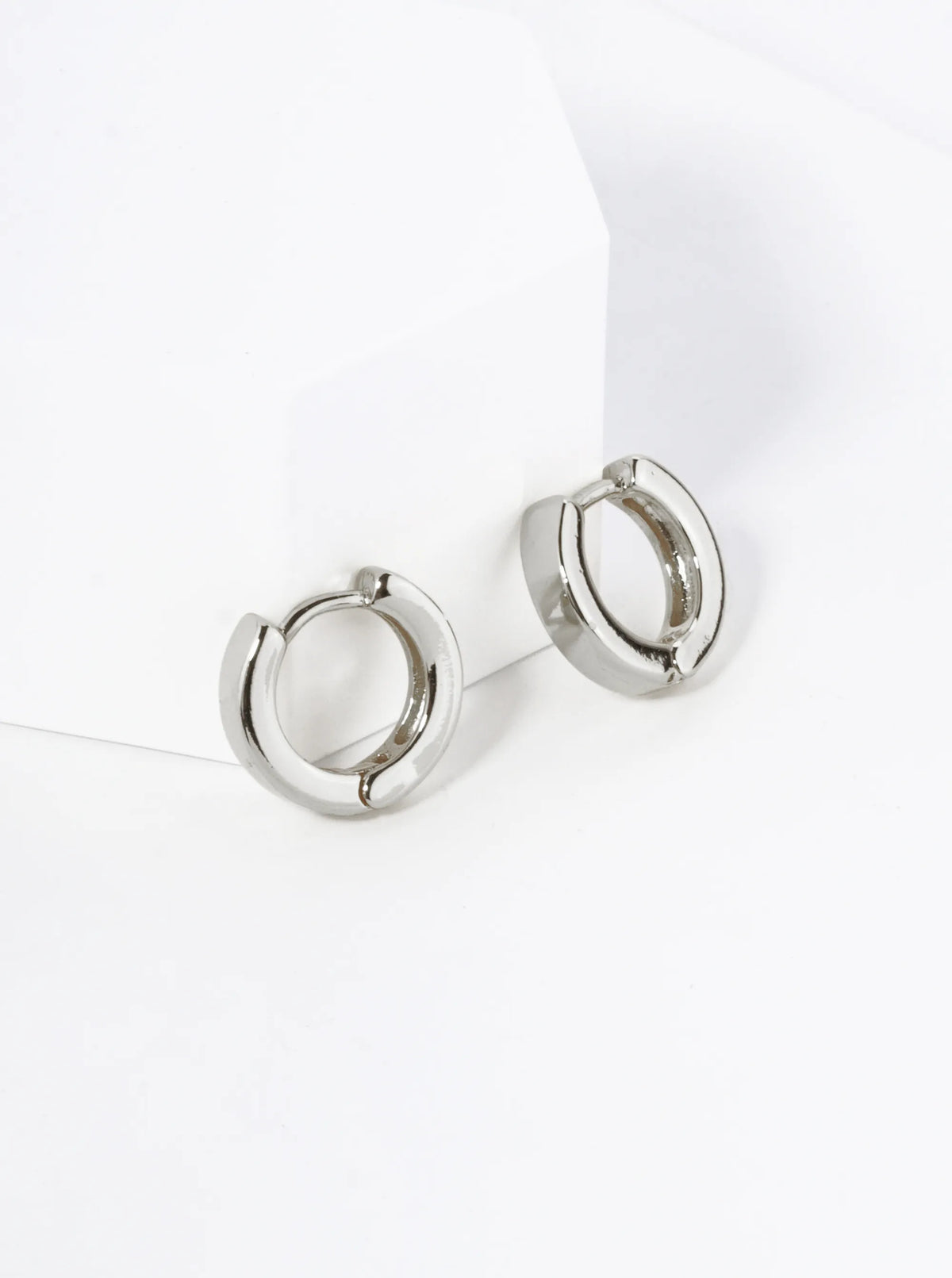 18K Gold Dipped 9mm Brass Huggie Hoop Earrings