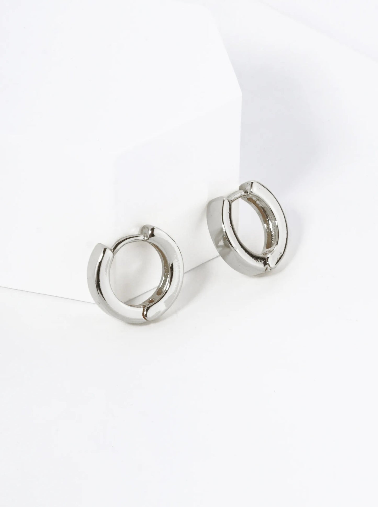 18K Gold Dipped 9mm Brass Huggie Hoop Earrings