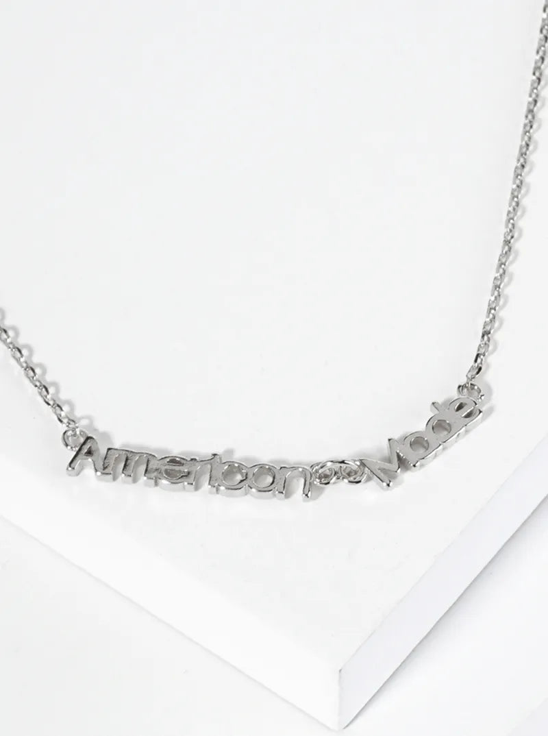 18K Gold Dipped American Made Pendant Necklace