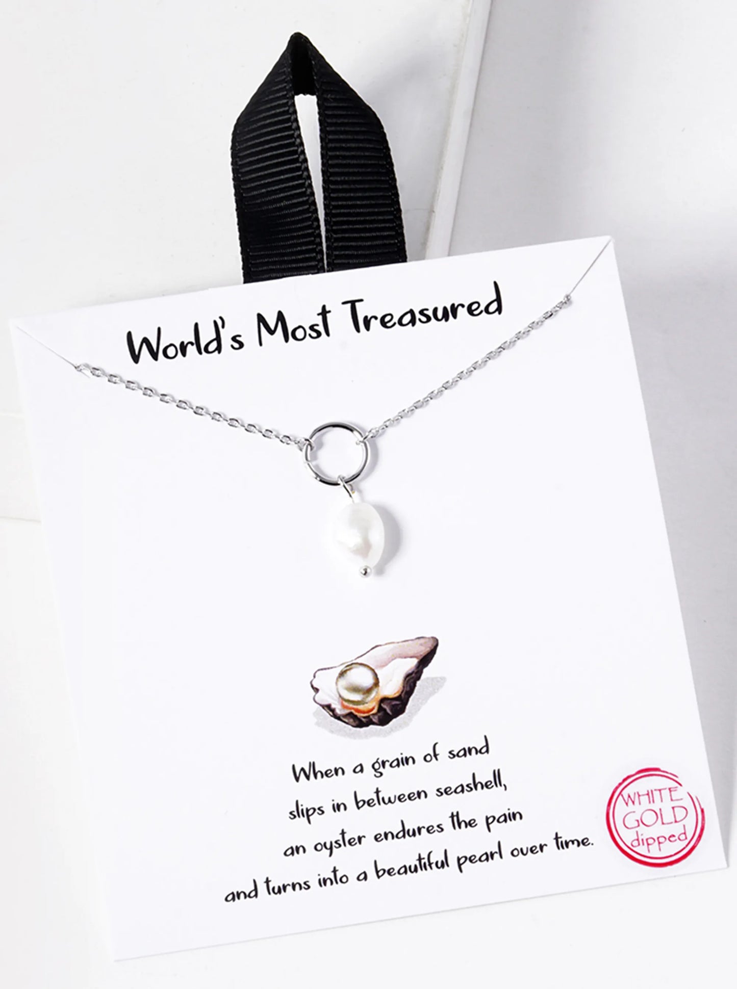 18K-Gold-Dipped Brass Circle Freshwater-Pearl Pendant Necklace