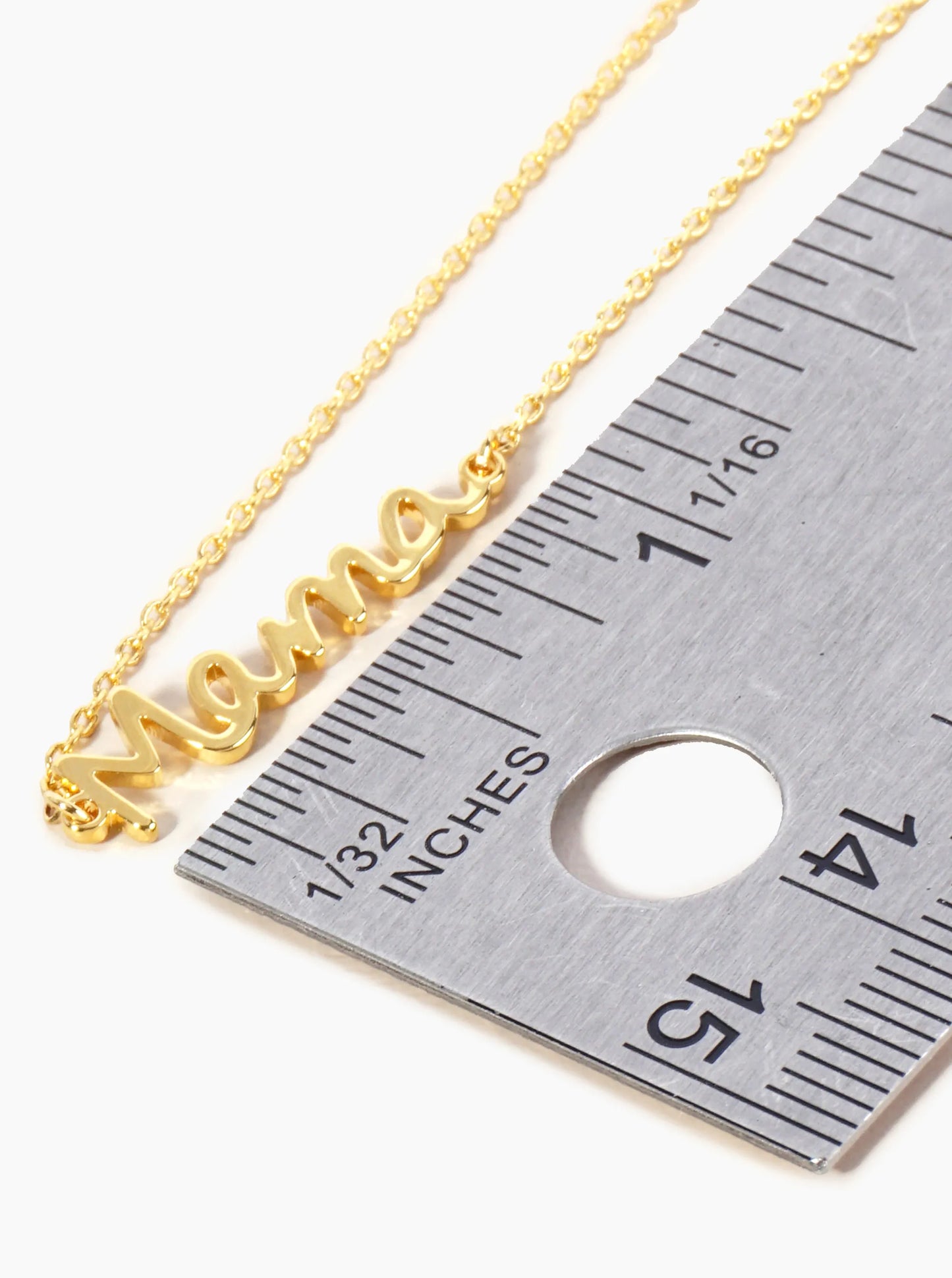 18K Gold Dipped Brass Handwriting Mama Chain Anklet