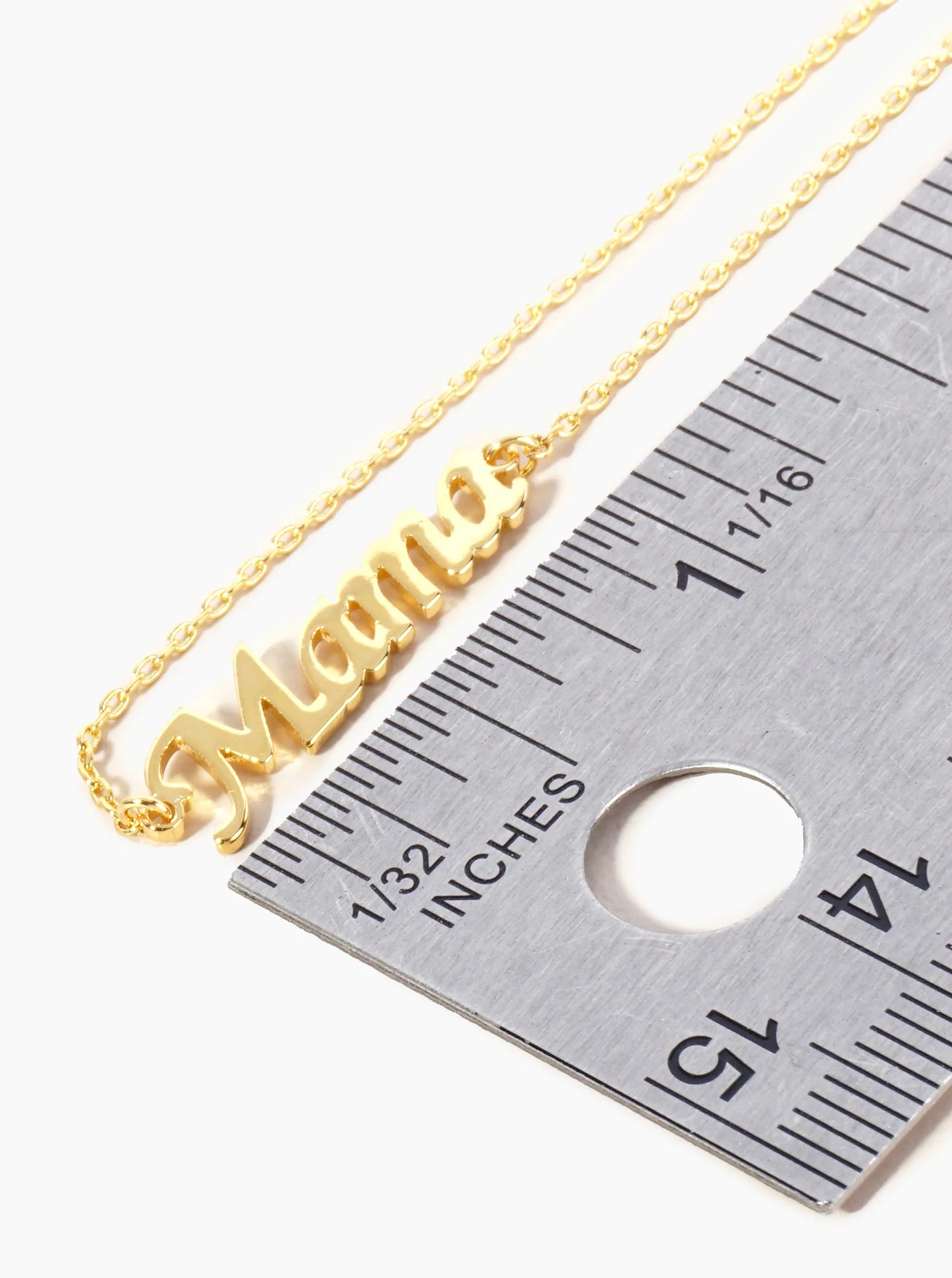 18K Gold Dipped Brass Italic Mama Chain Anklet