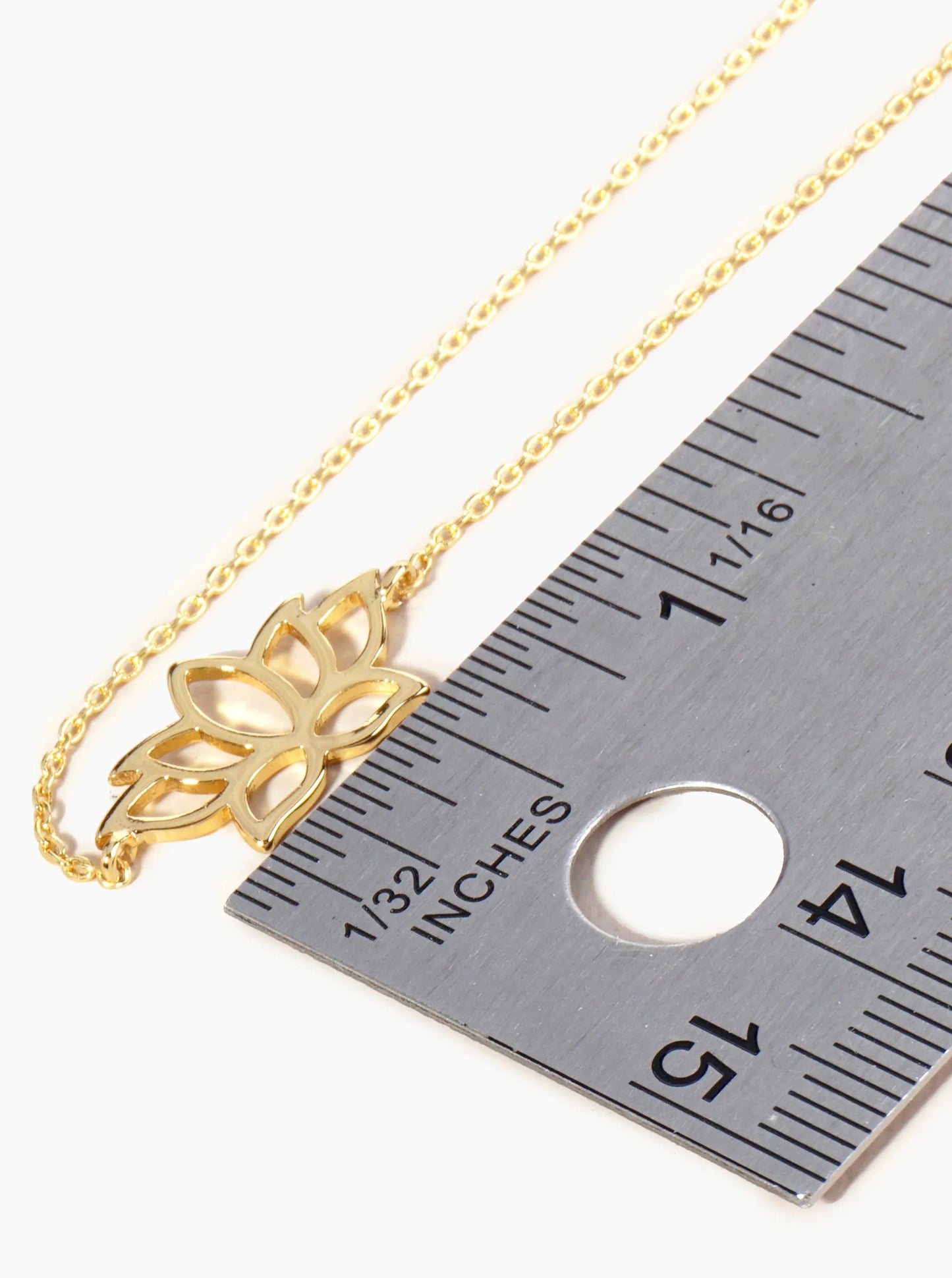 18K Gold Dipped Brass Lotus Chain Anklet
