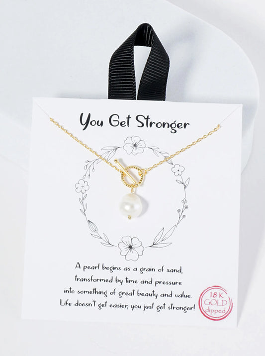 18K-Gold-Dipped Brass Toggle-Closure Freshwater-Pearl Pendant Necklace
