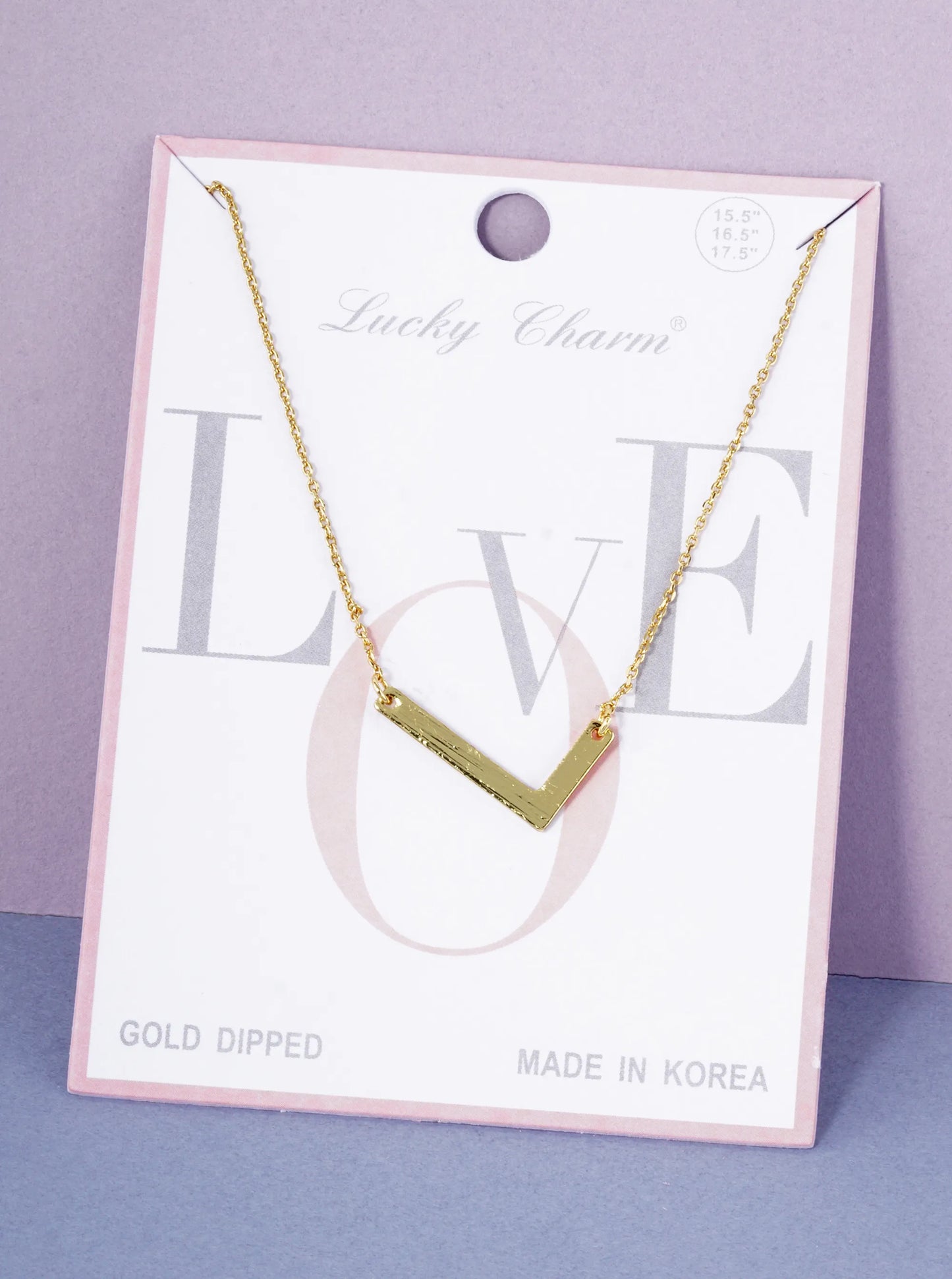 18K Gold Dipped Brushed Metal Initial Alphabet Letter Pendant Necklace