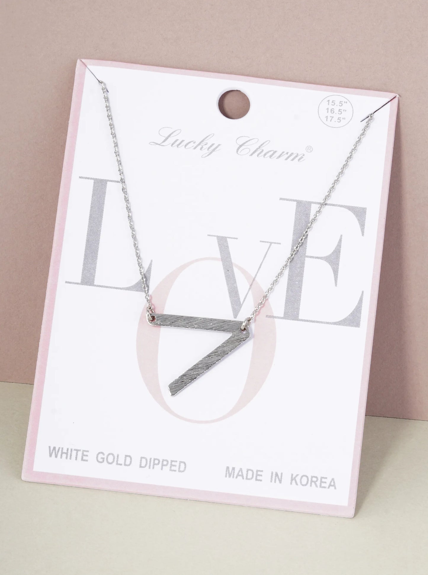 18K Gold Dipped Brushed Metal Initial Alphabet Letter Pendant Necklace