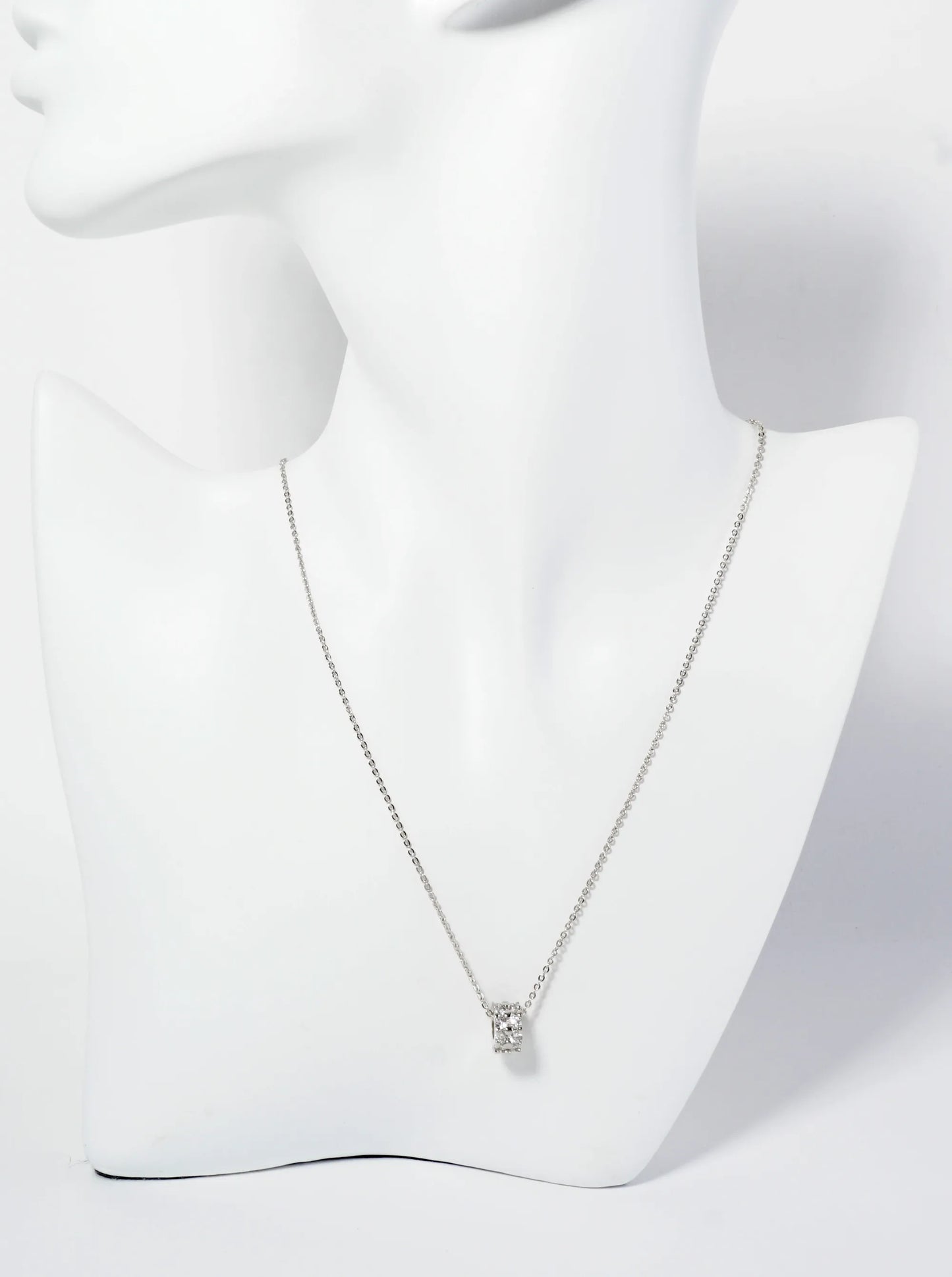 18K Gold Dipped CZ Pave Lucky Wheel Pendant Necklace