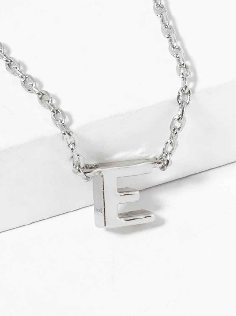 18K Gold Dipped Dainty Initial Letter Pendant Necklace