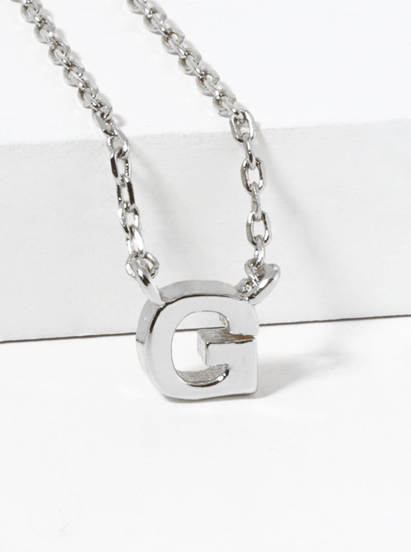 18K Gold Dipped Dainty Initial Letter Pendant Necklace