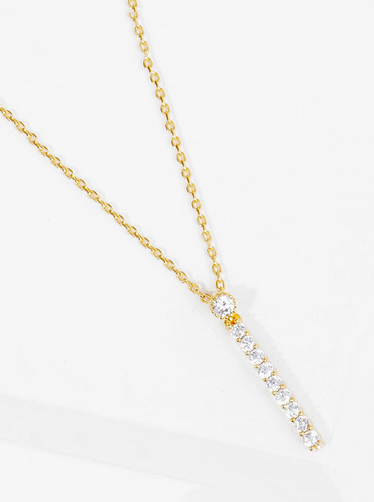 Spiritual-Theme Pave-Set Cubic-Zirconia Butterfly Pendant 18K-Gold-Dipped Necklace