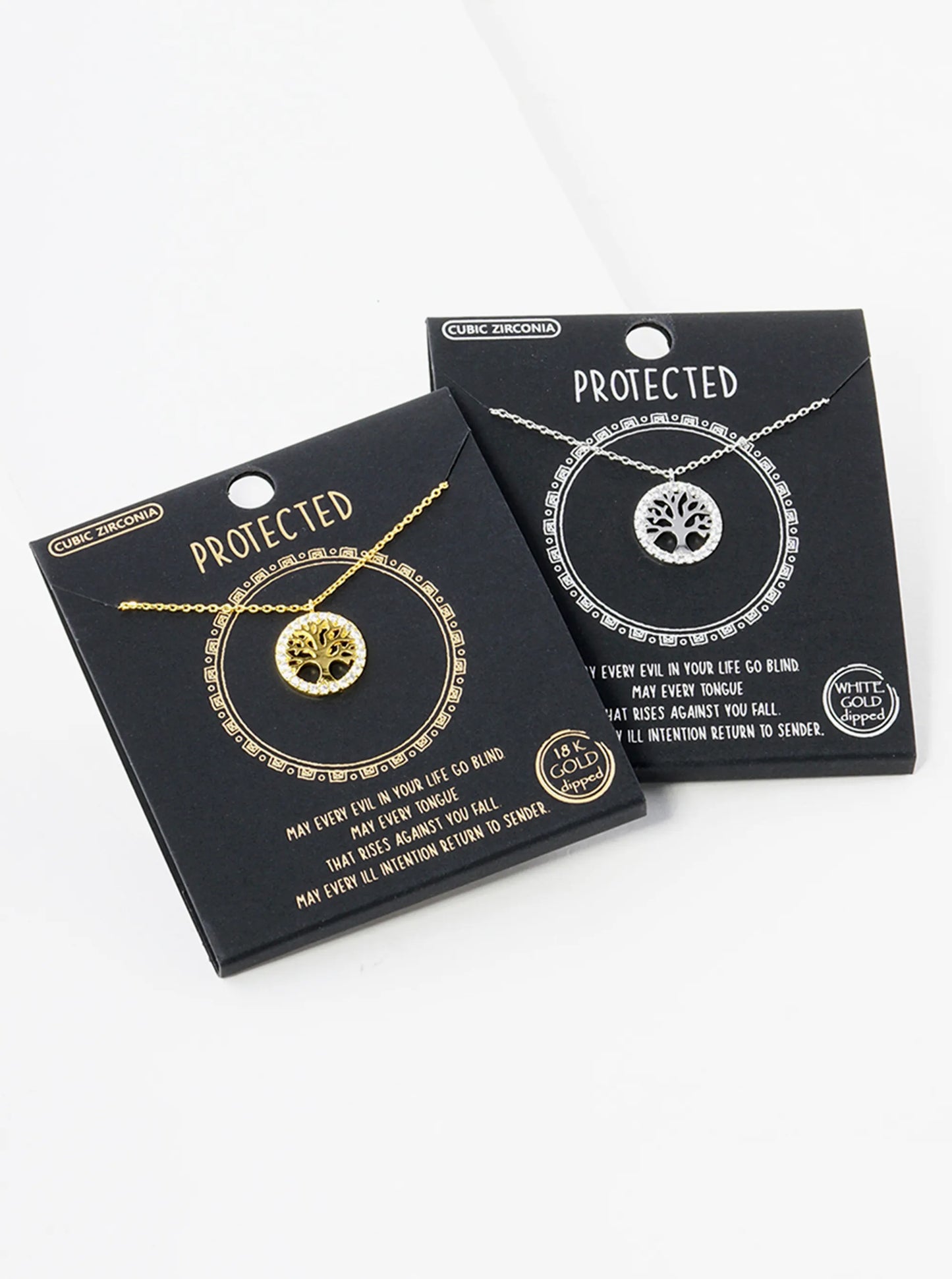 18K Gold Dipped Delicate Tree Of Life Pendant Necklace