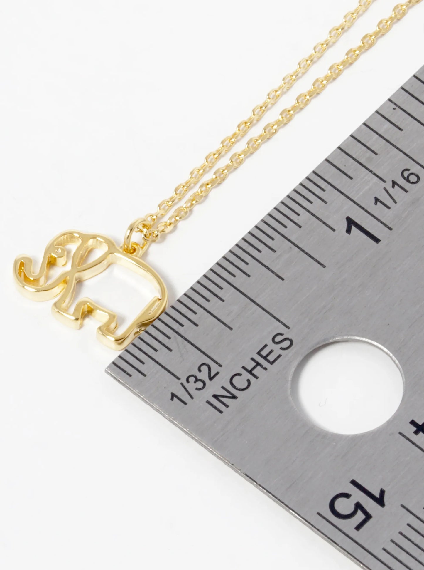 18K Gold Dipped Elephant Pendant Necklace
