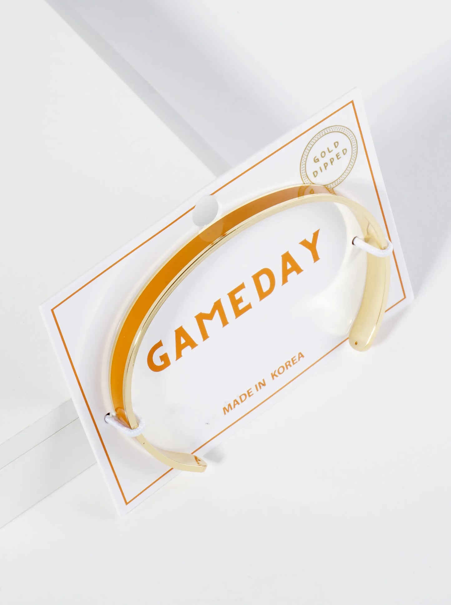 18K Gold Dipped Enamel Color Game Day Cuff Bracelet