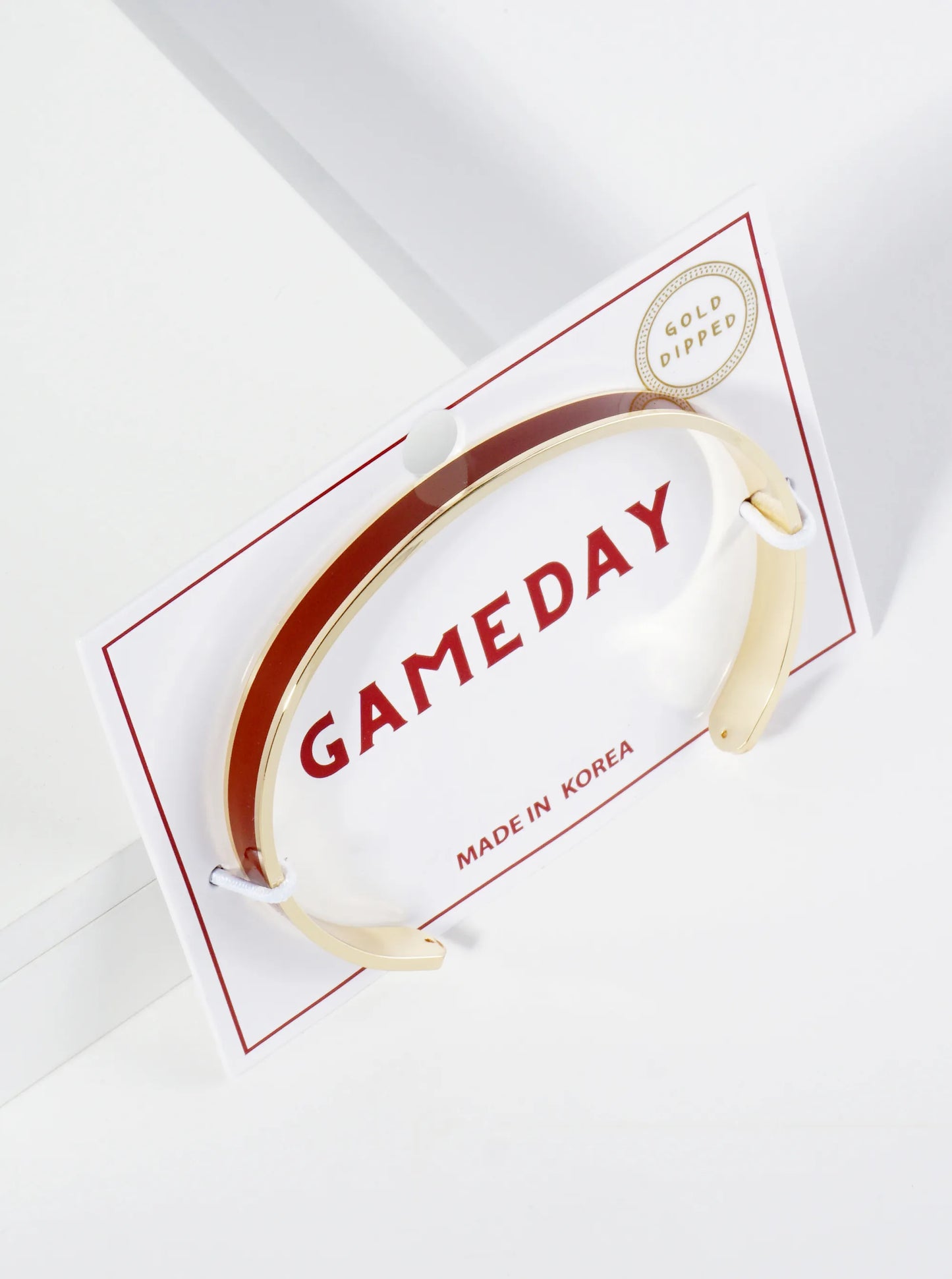18K Gold Dipped Enamel Color Game Day Cuff Bracelet